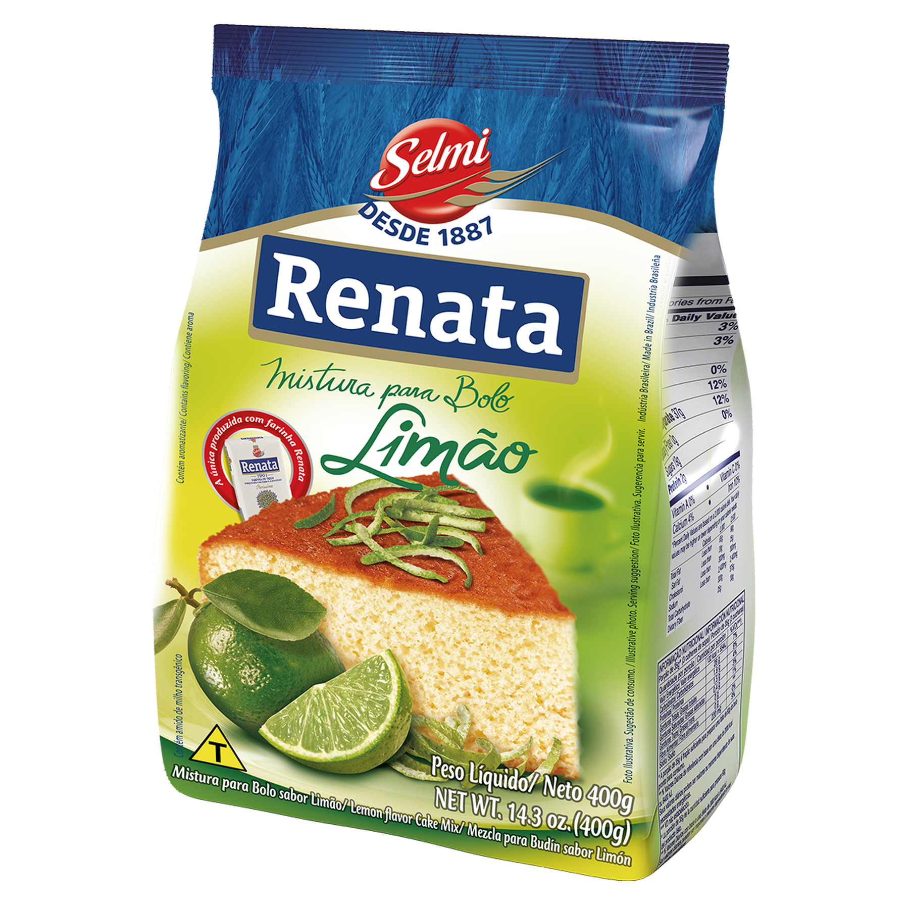 Mistura para Bolo Limão Renata 400g