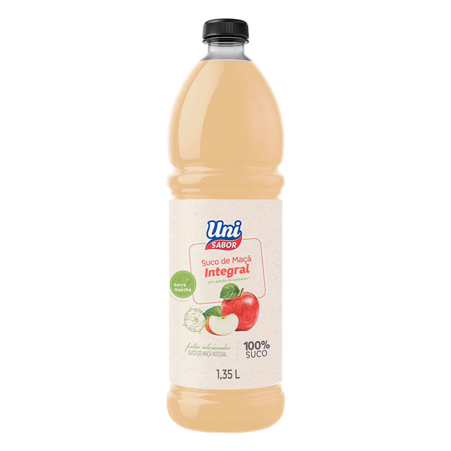 Suco de Maçã Integral Uni Sabor Garrafa 1,35l