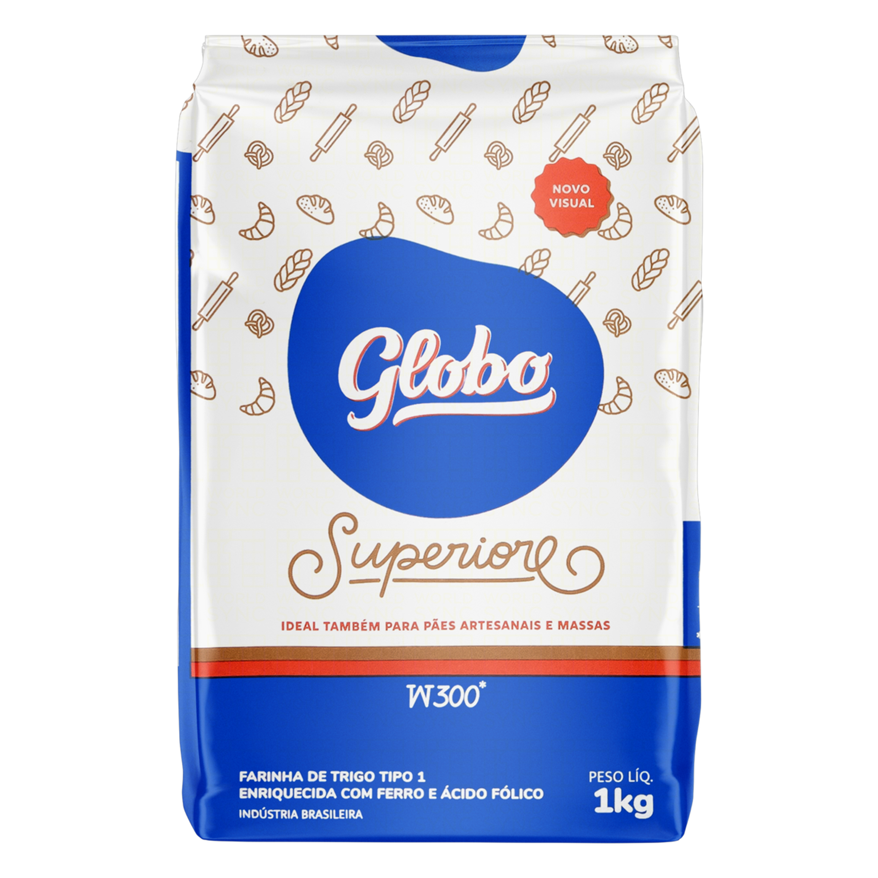 Farinha de Trigo Tipo 1 Globo Superiore Pacote 1kg
