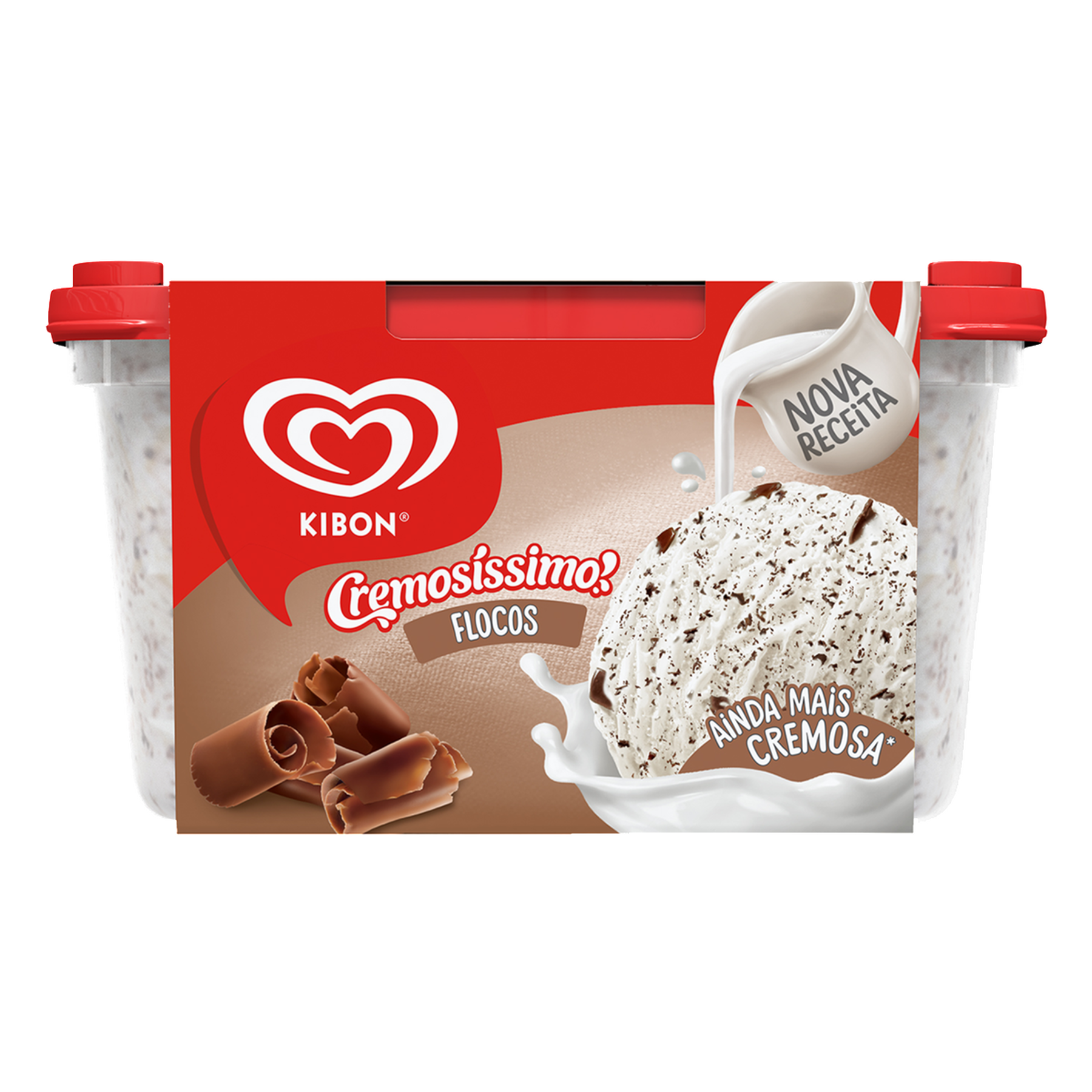 Sorvete Flocos Kibon Cremosíssimo Pote 1,5l 