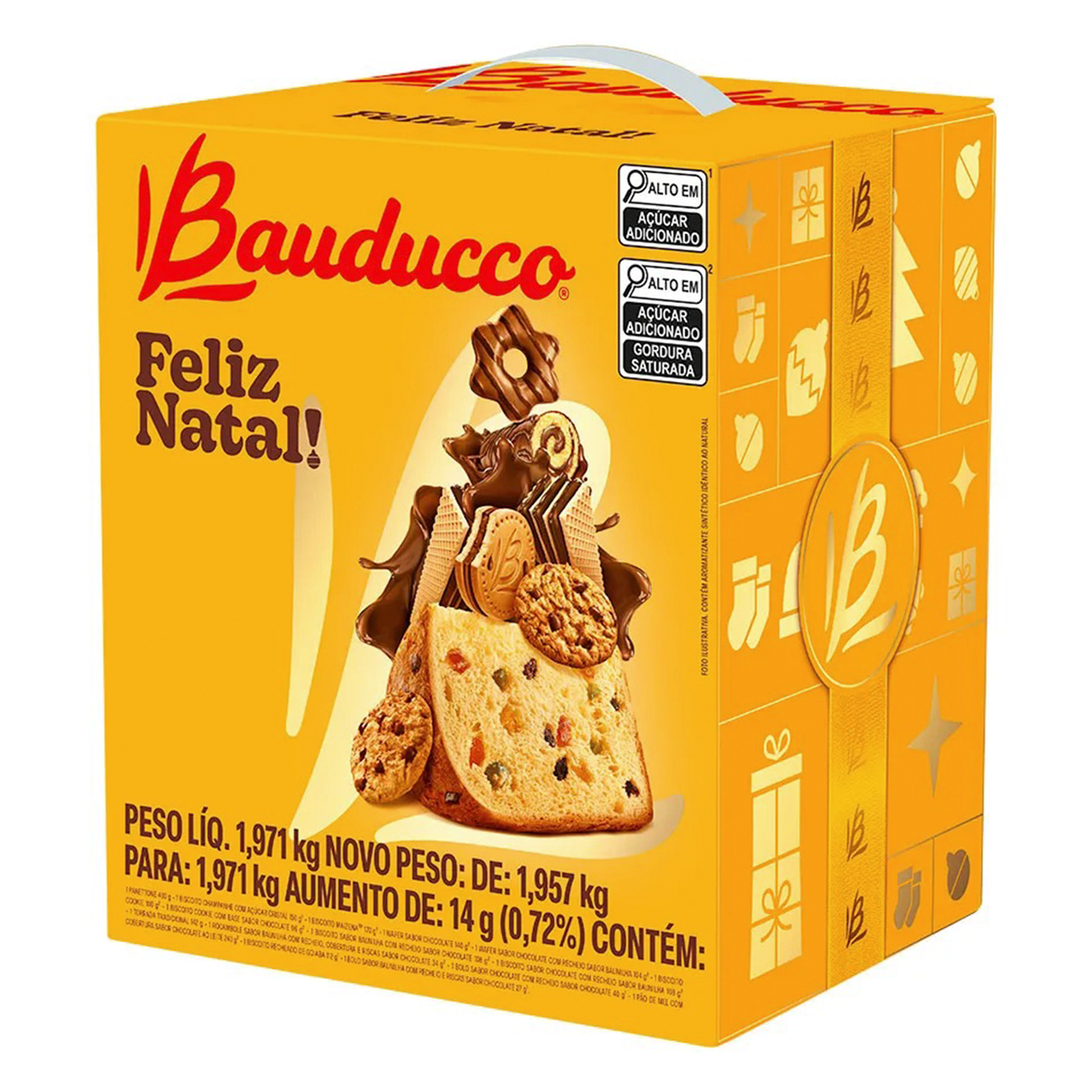Cesta de Natal Pequena Bauducco