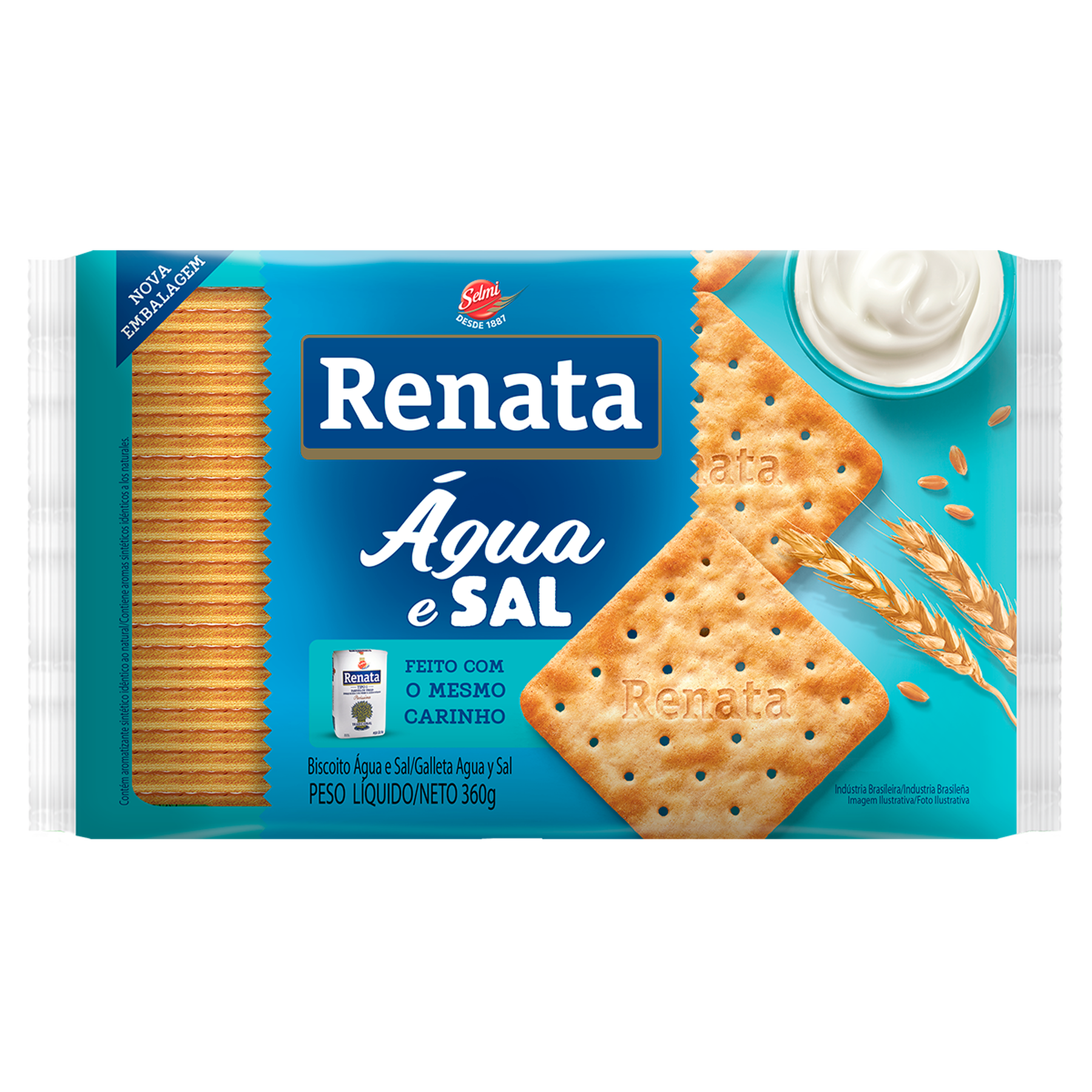 Biscoito Água e Sal Renata Pacote 360g