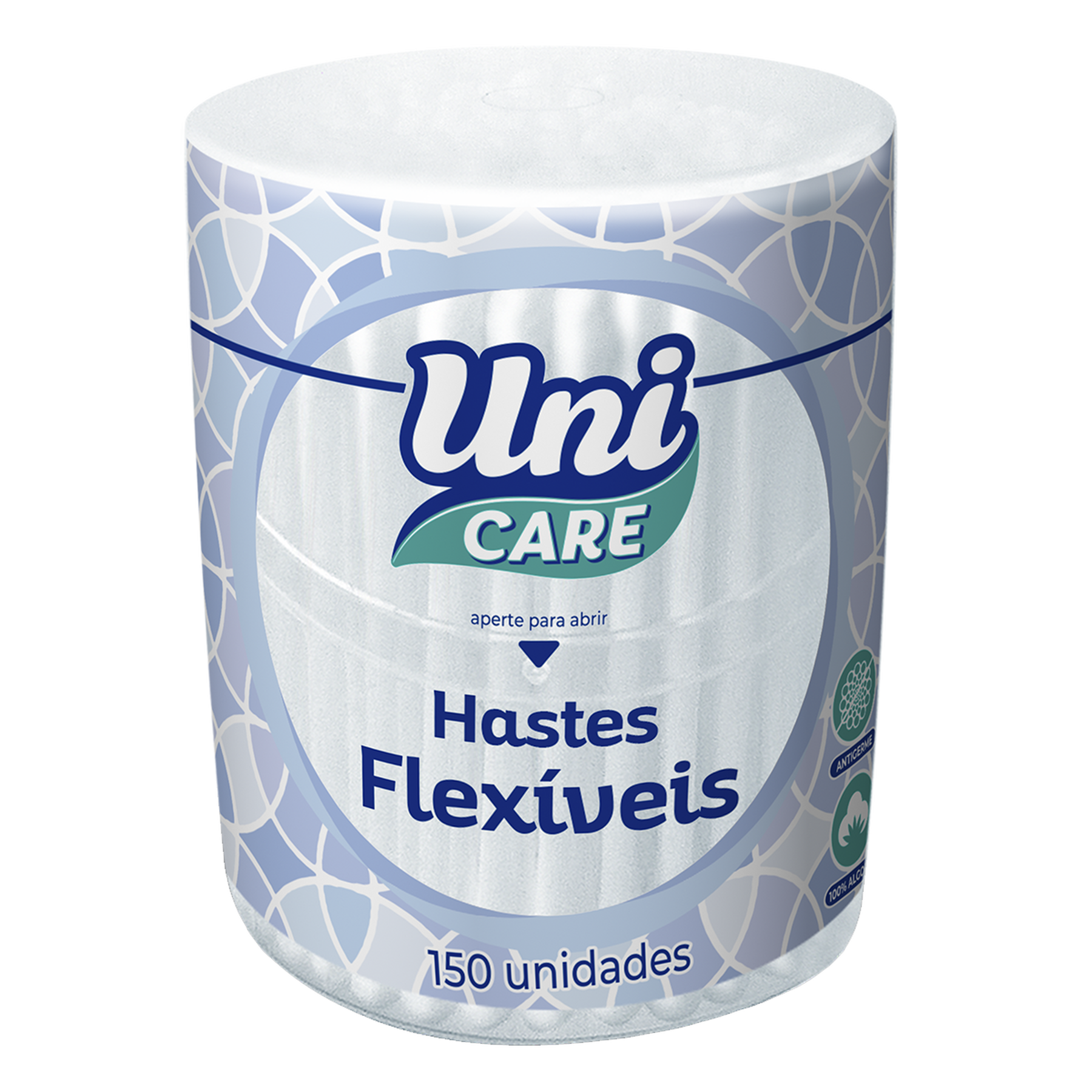 Hastes Flexíveis Uni Care C/150 Unidades