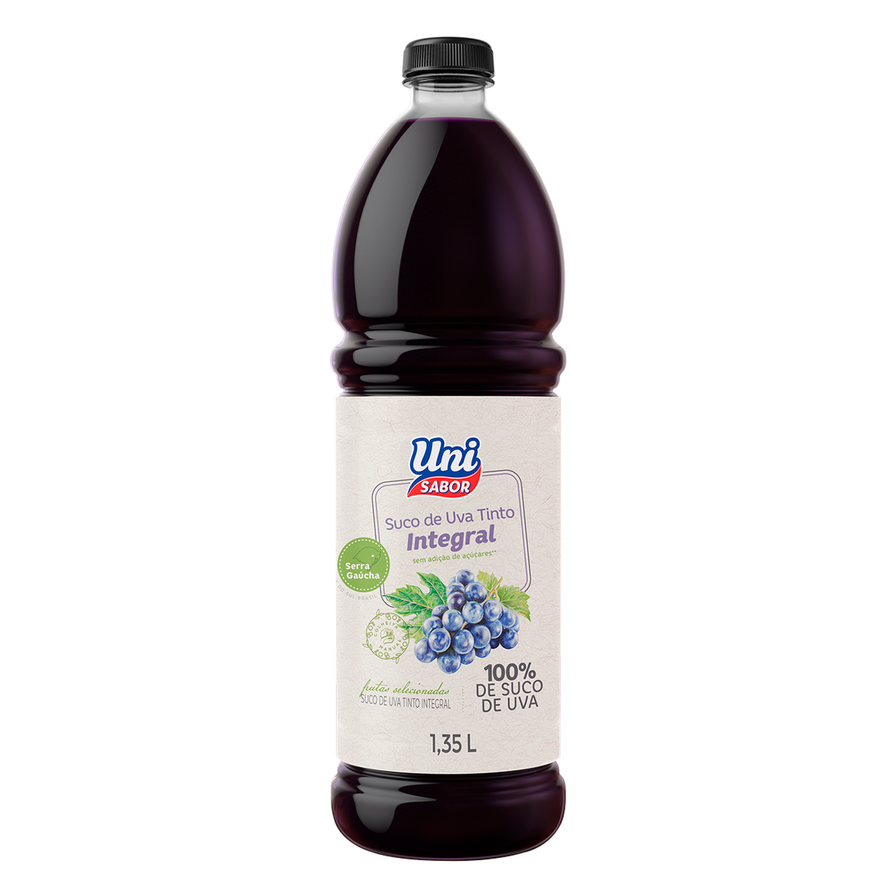 Suco de Uva Tinto Integral Uni Sabor Garrafa 1,35l