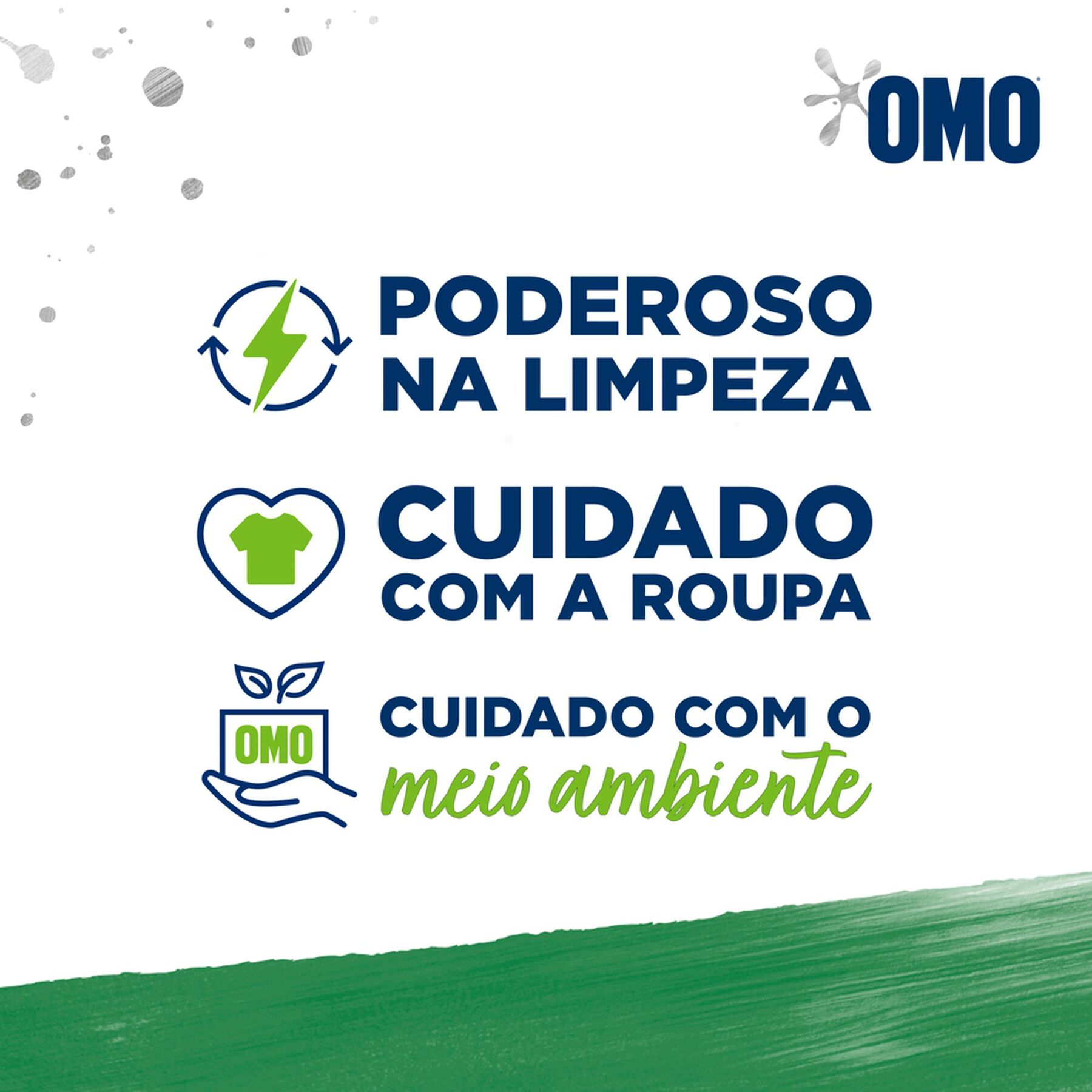 Sabão em Pó Omo Lavagem Perfeita Sanitiza e Higieniza Caixa 800g