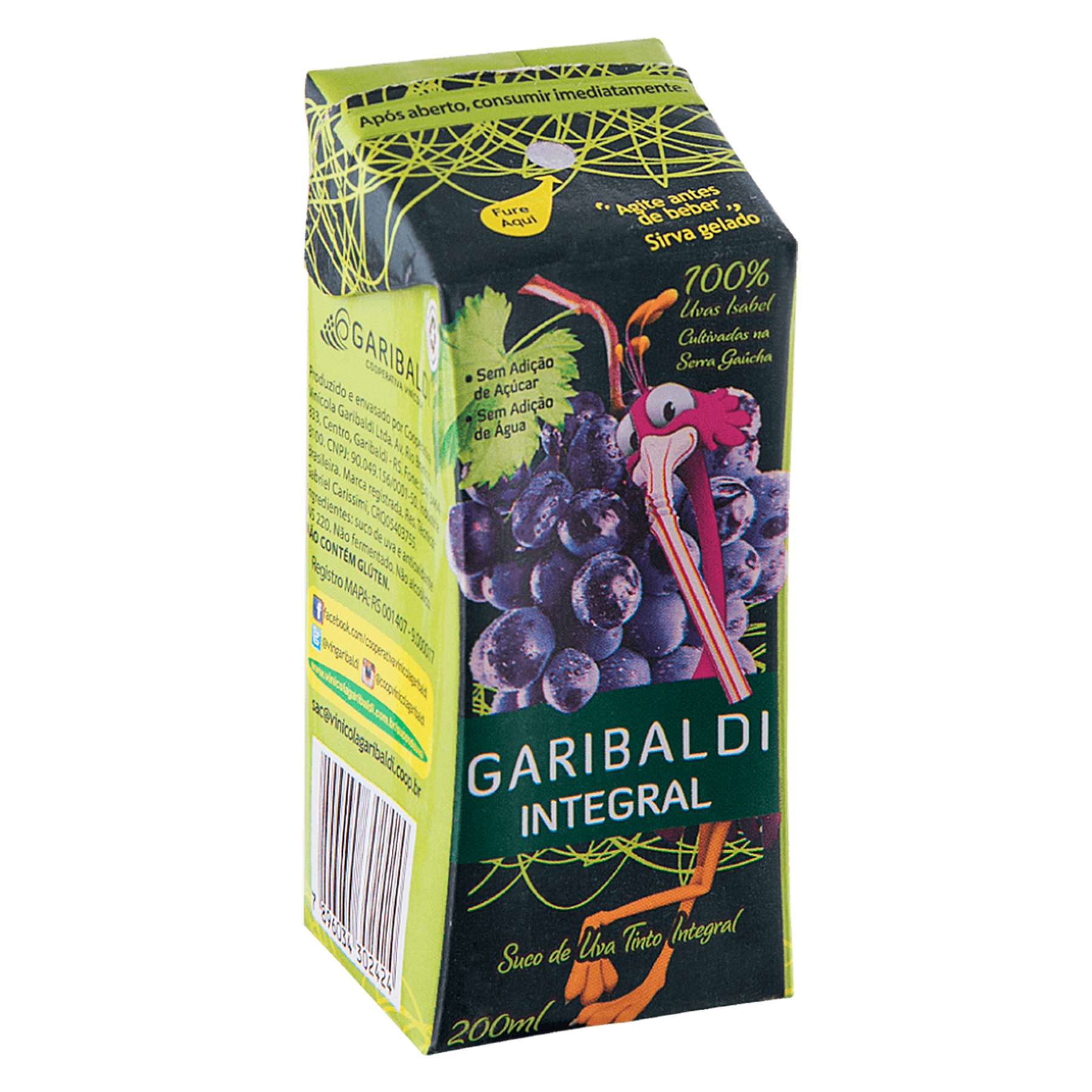 Suco de Uva Integral Garibaldi 200ml