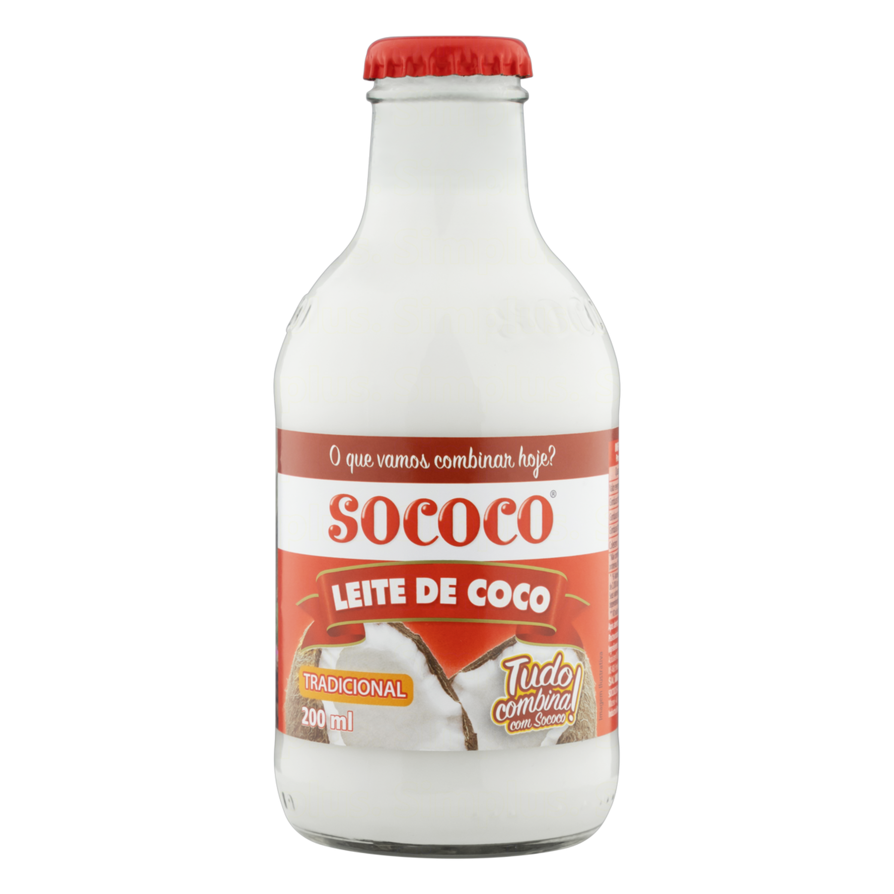 Leite de Coco Tradicional Sococo Vidro 200ml