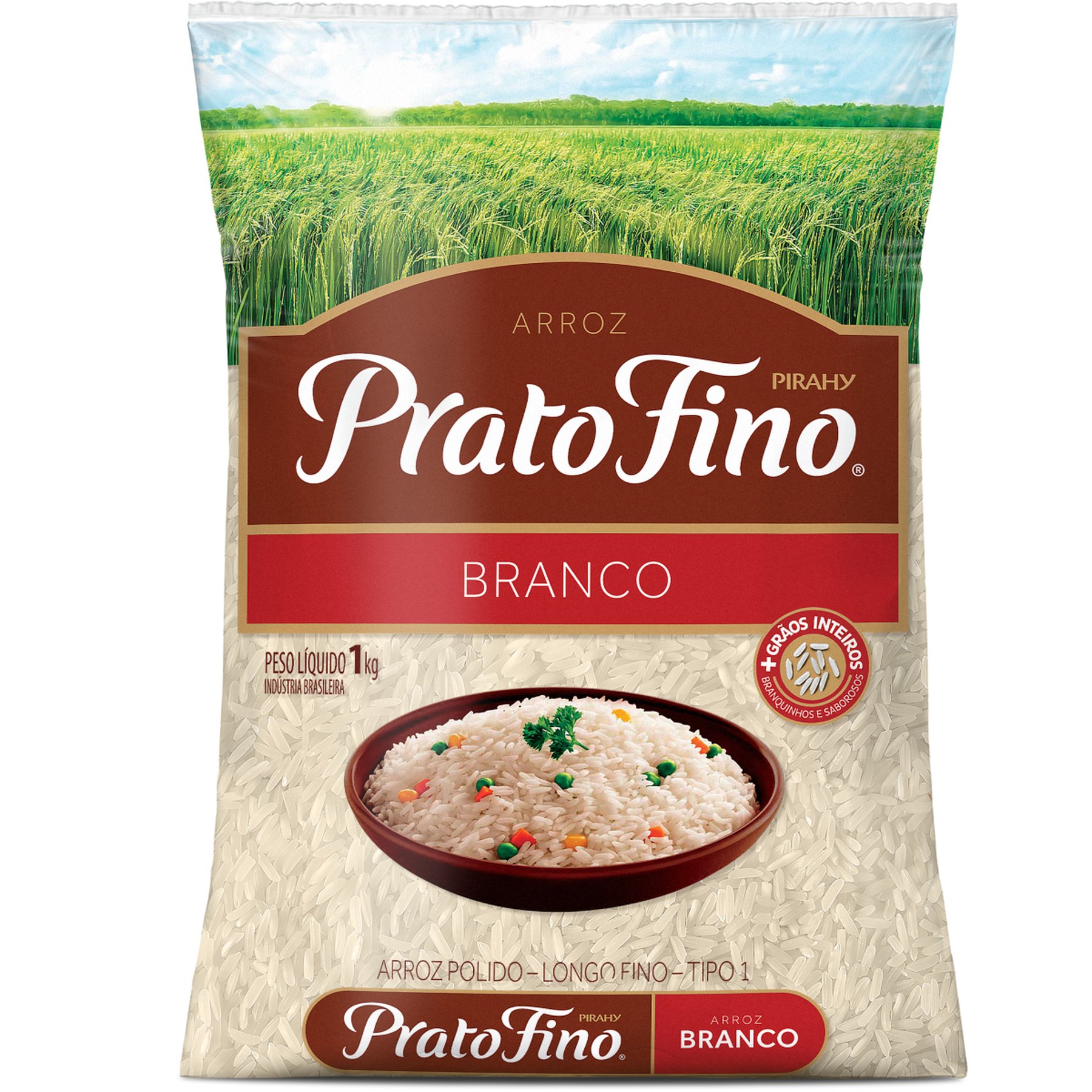 Arroz Prato Fino Pacote 1kg