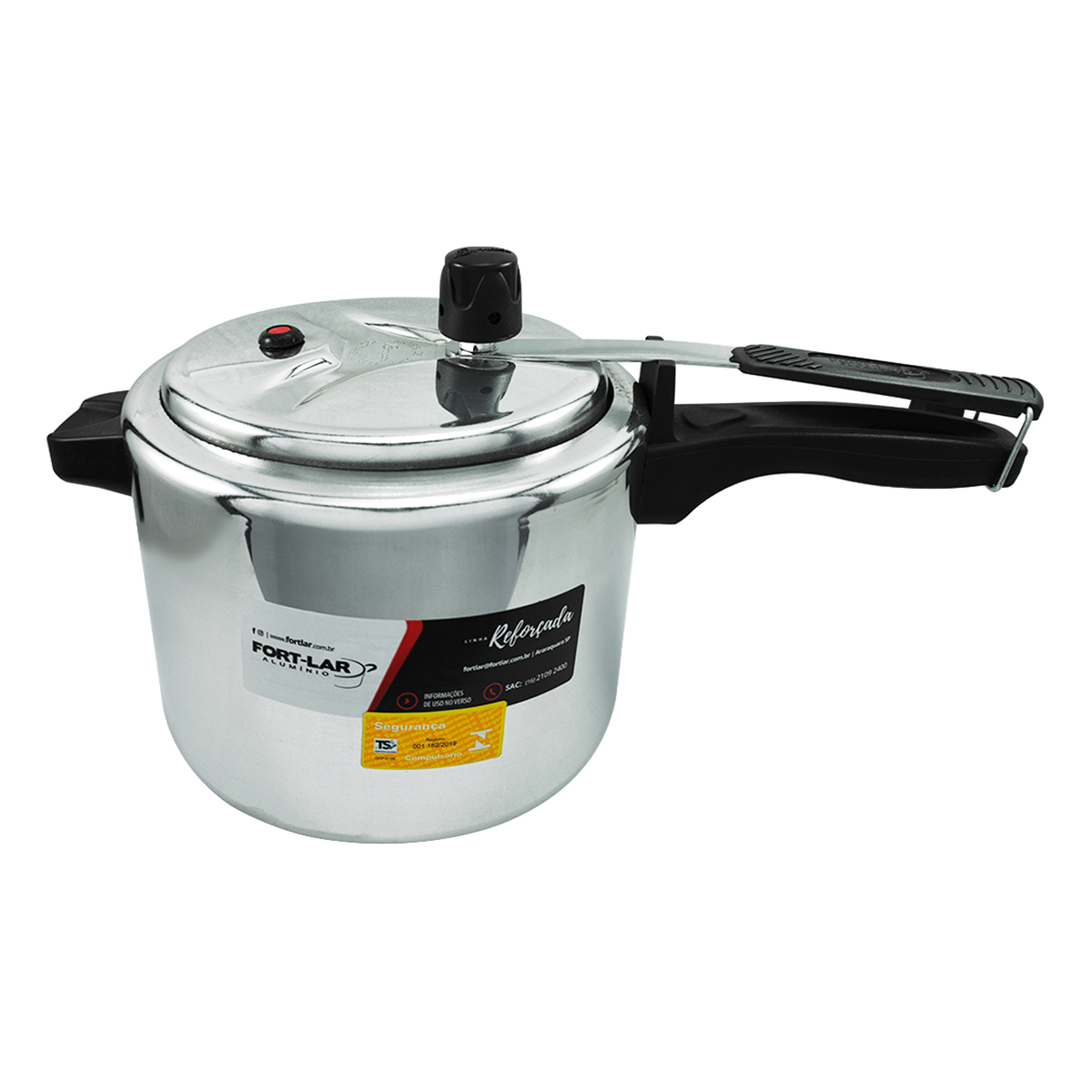 Panela de Pressão Polida Fort-Lar 4,5l
