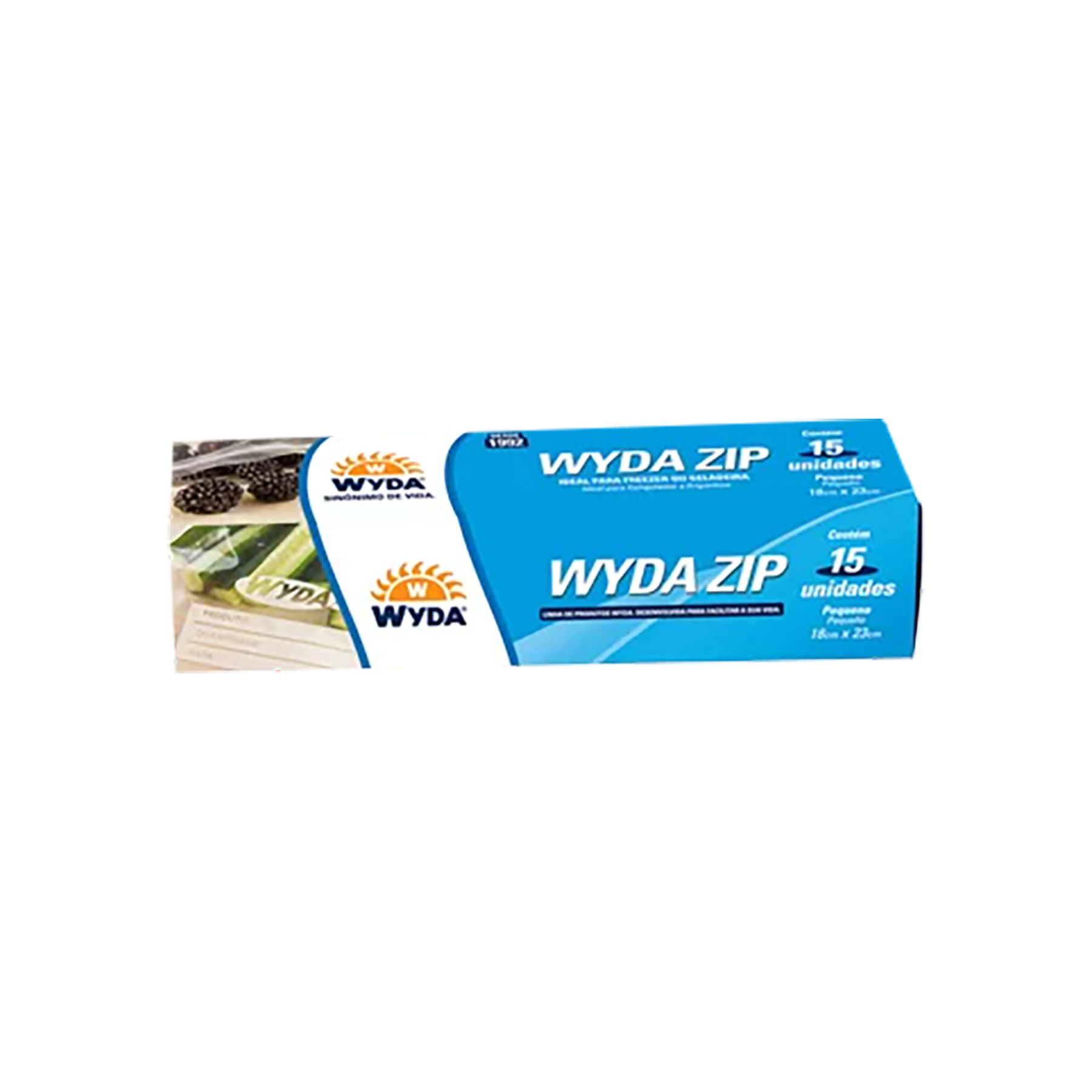 Saco Hermético ZipBag Pequeno Wyda 17x15cm C/15 Unidades