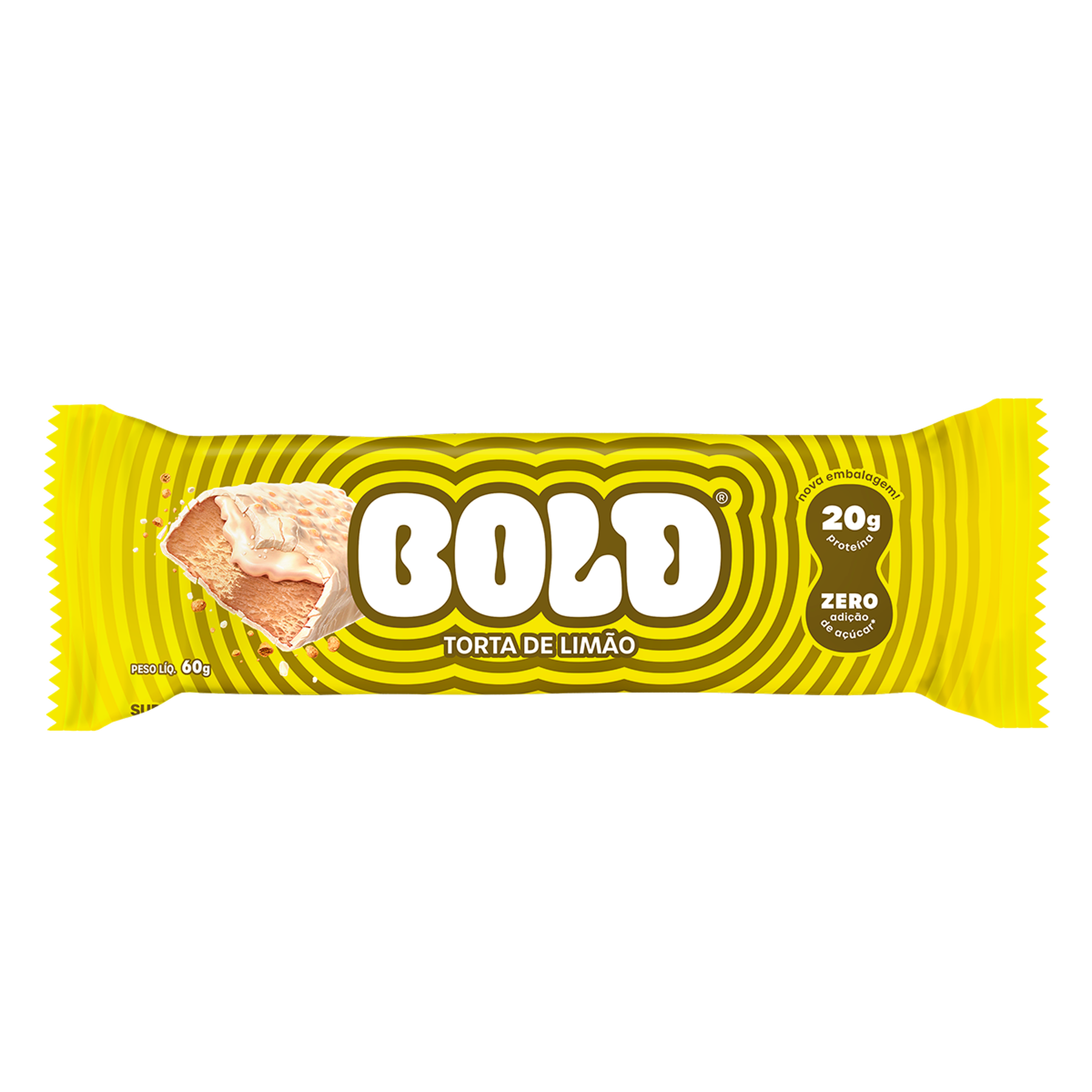 Barra de Proteína Torta de Limão Bold Pacote 60g