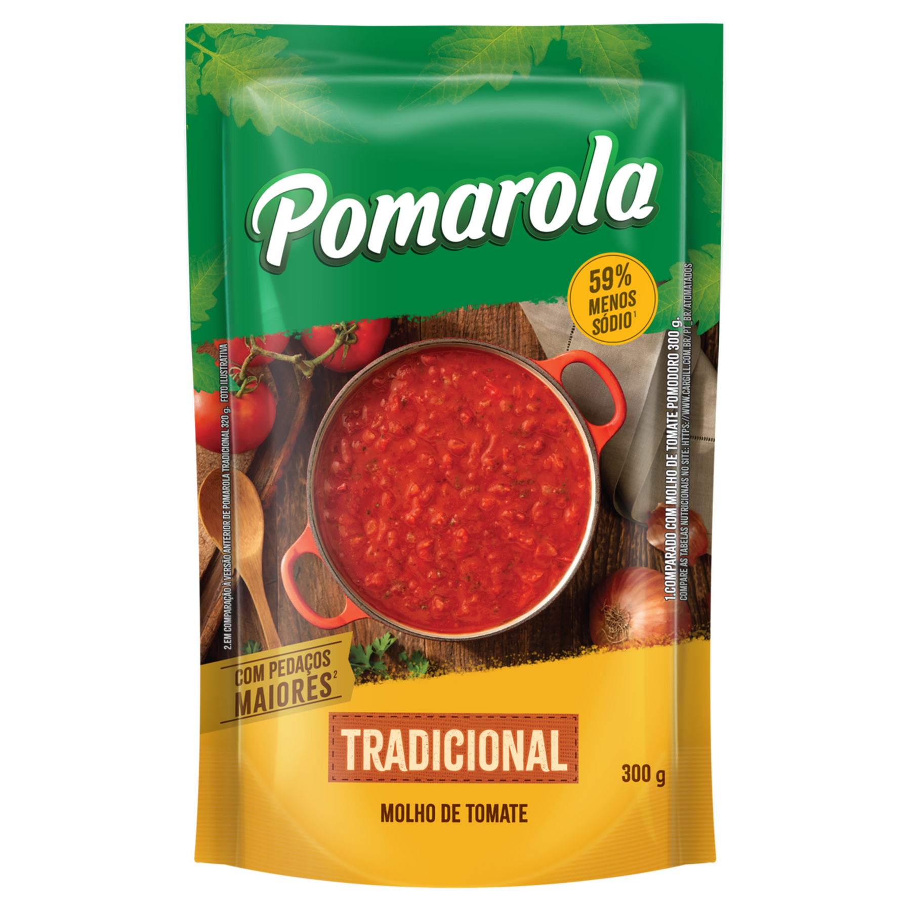 Molho de Tomate Tradicional Pomarola Sachê 300g