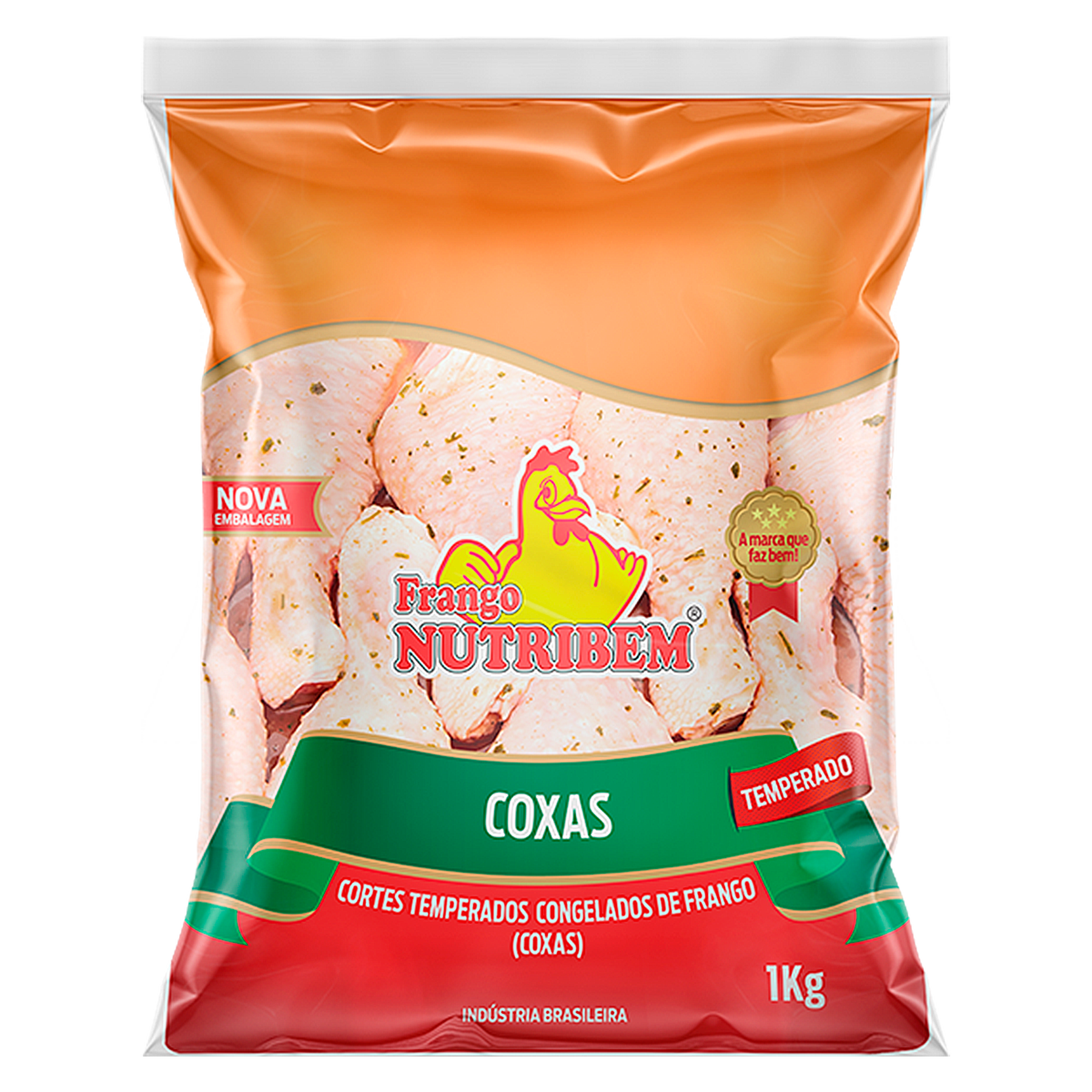 Coxa Frango Temperado Congelado Nutribem 1kg