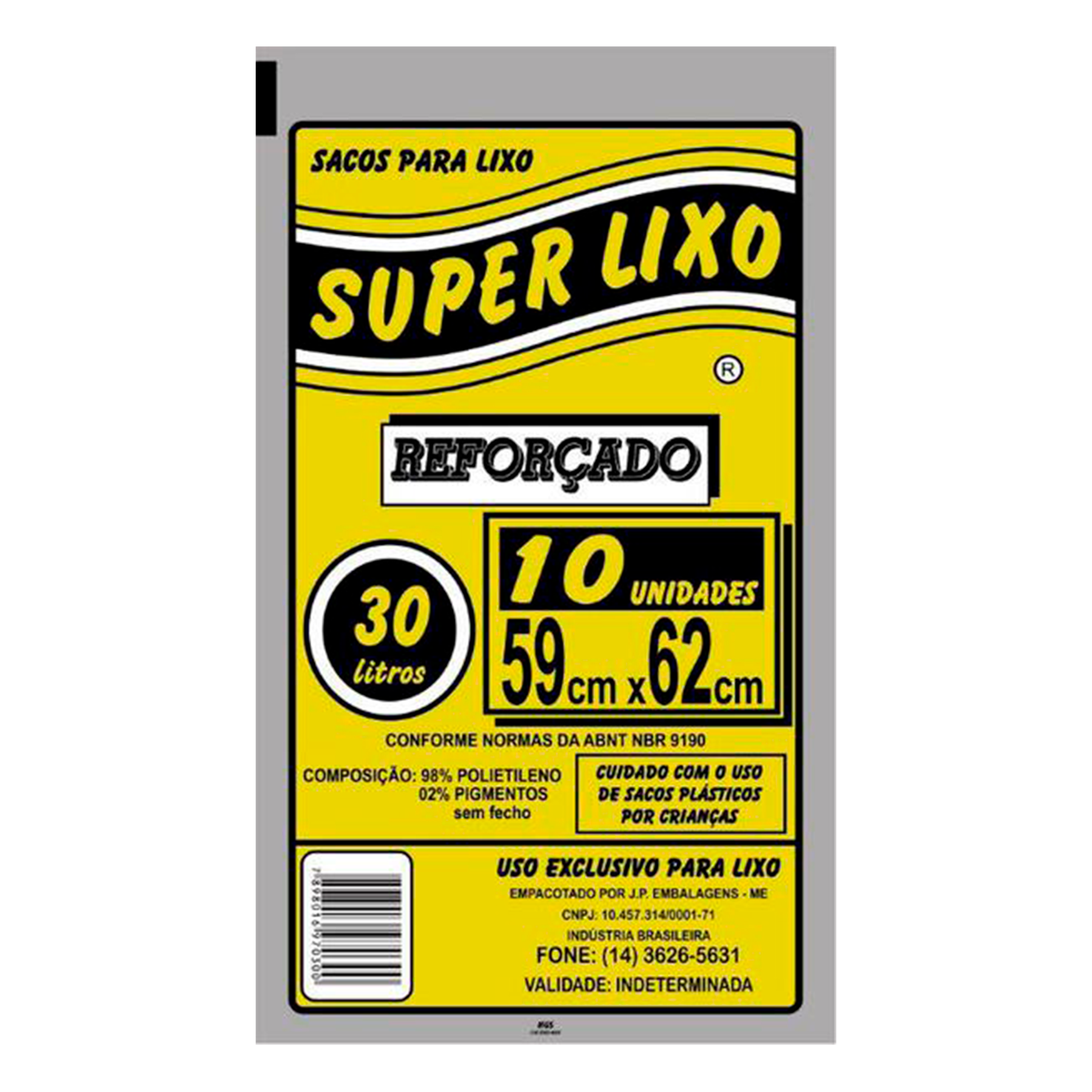 Saco Lixo Super Lixo 30l C/10 Unidades