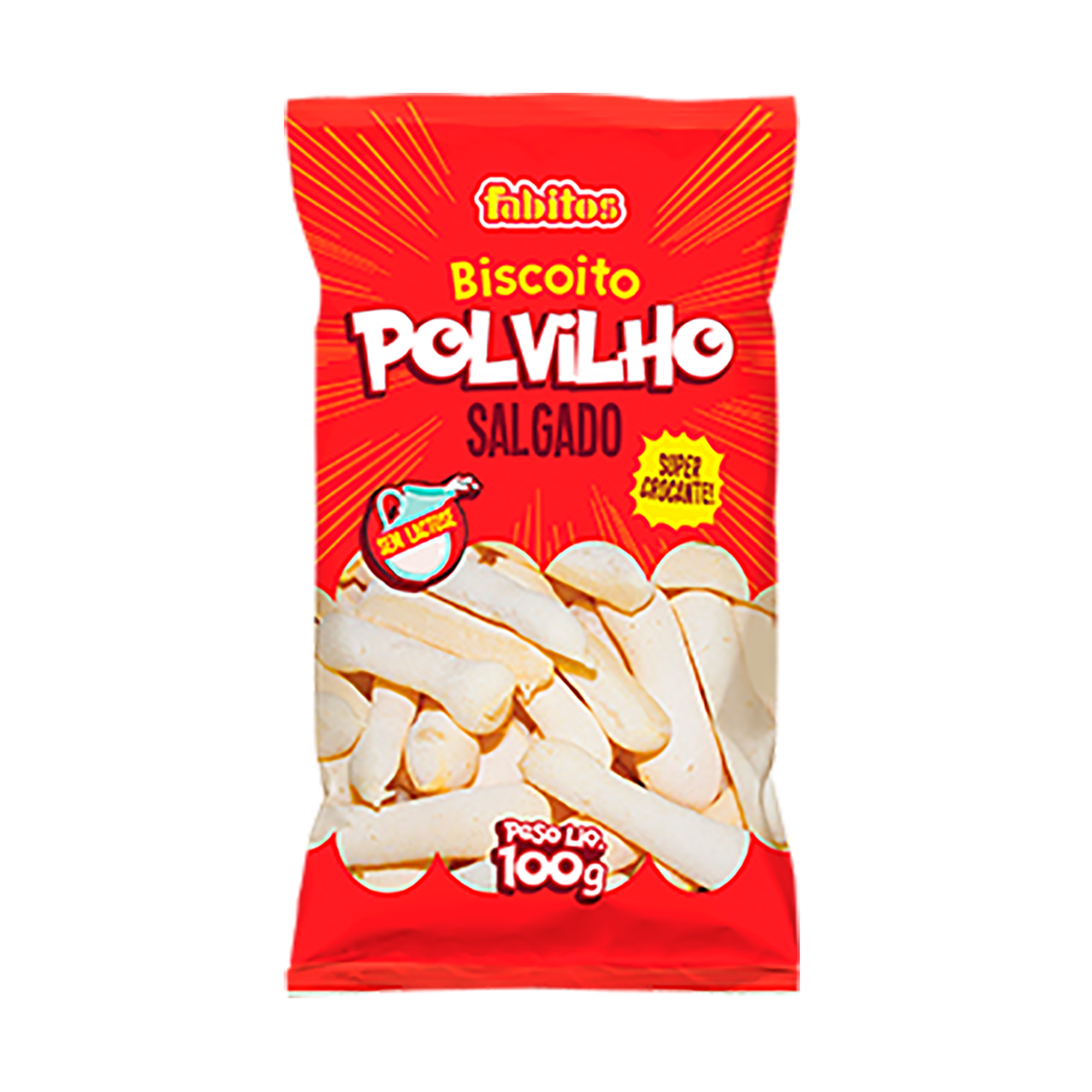 Biscoito Polvilho Fabitos Sem Lactose 100g