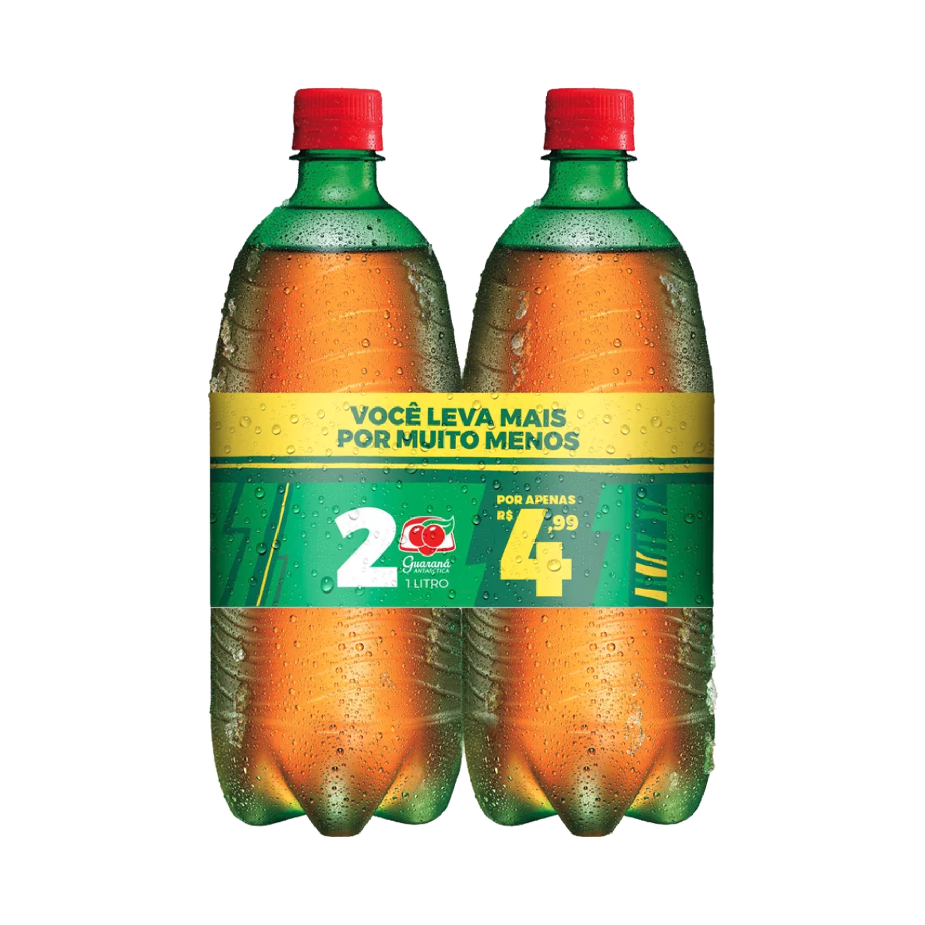 Refrigerante Guaraná Antarctica 1l - Pack C/2 Unidades