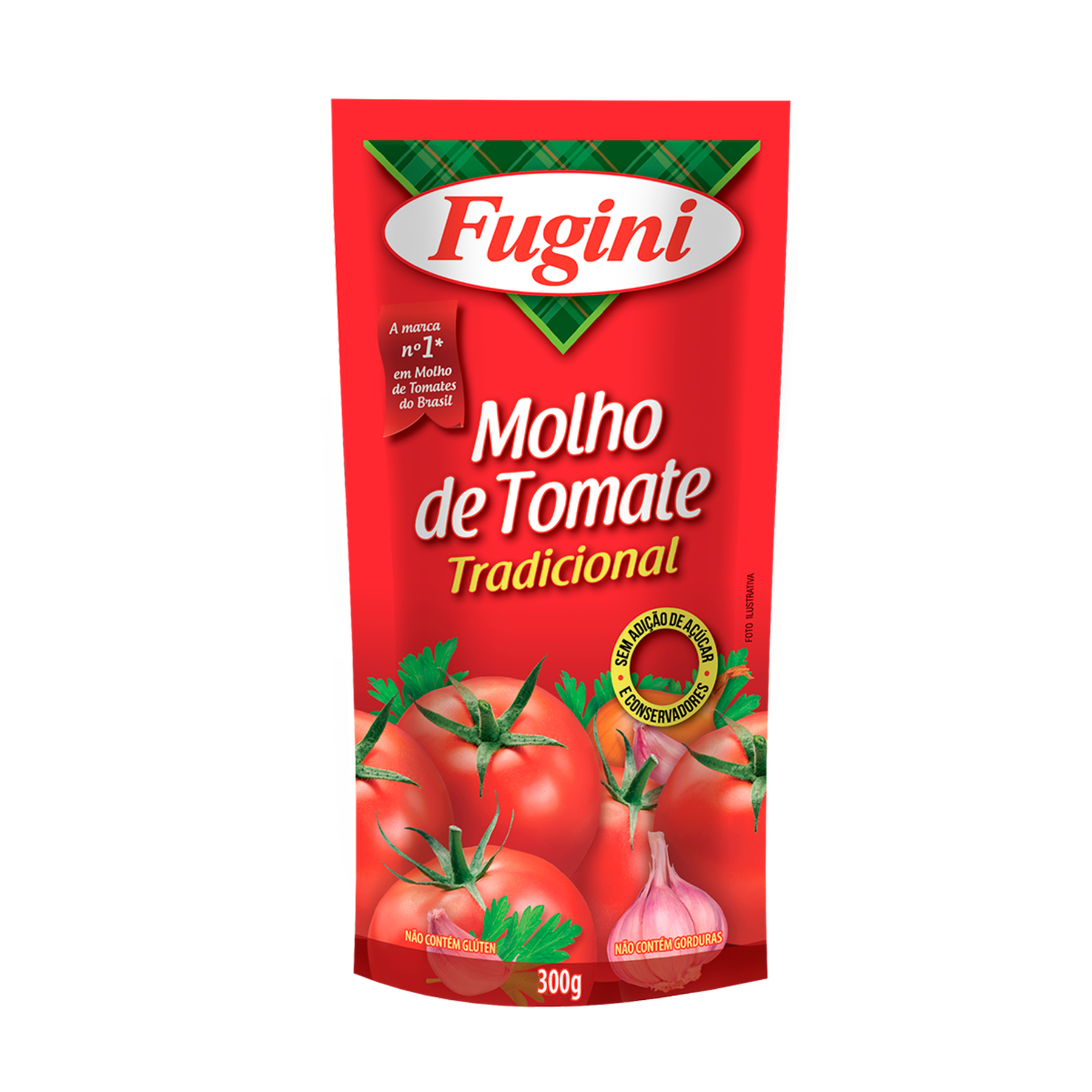 Molho de Tomate Tradicional Fugini Sachê 300g