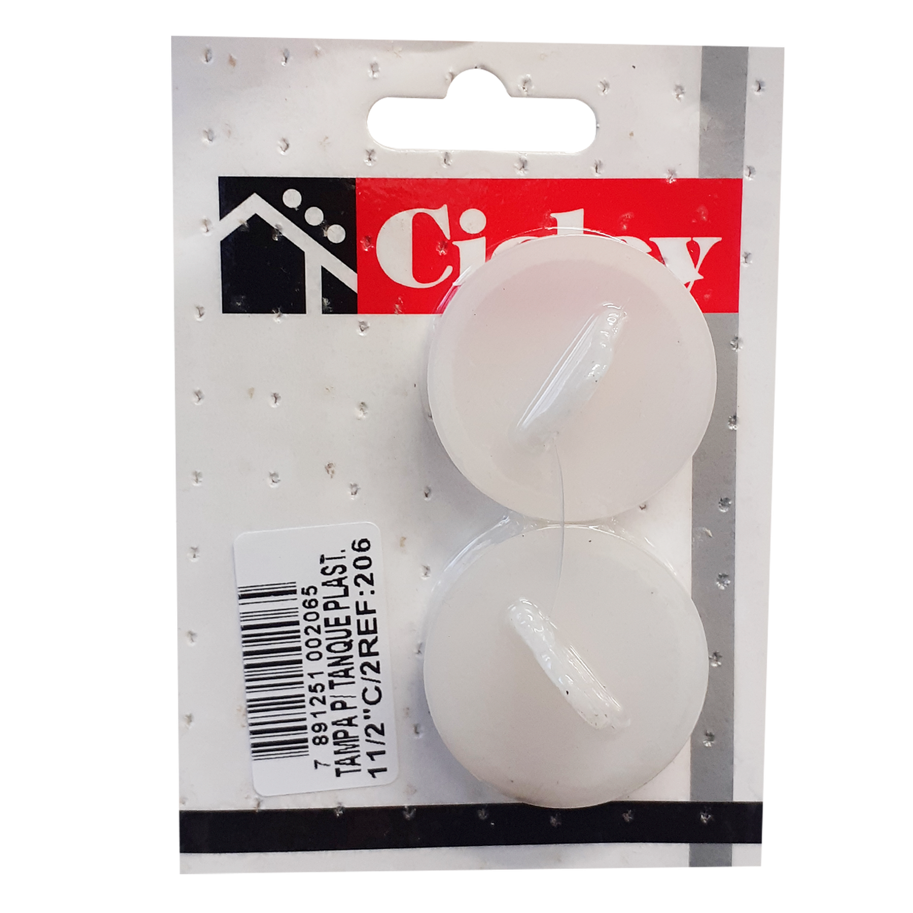 Tampa Plástica para Tanque 1 1/4" Cicley C/2 Unidades