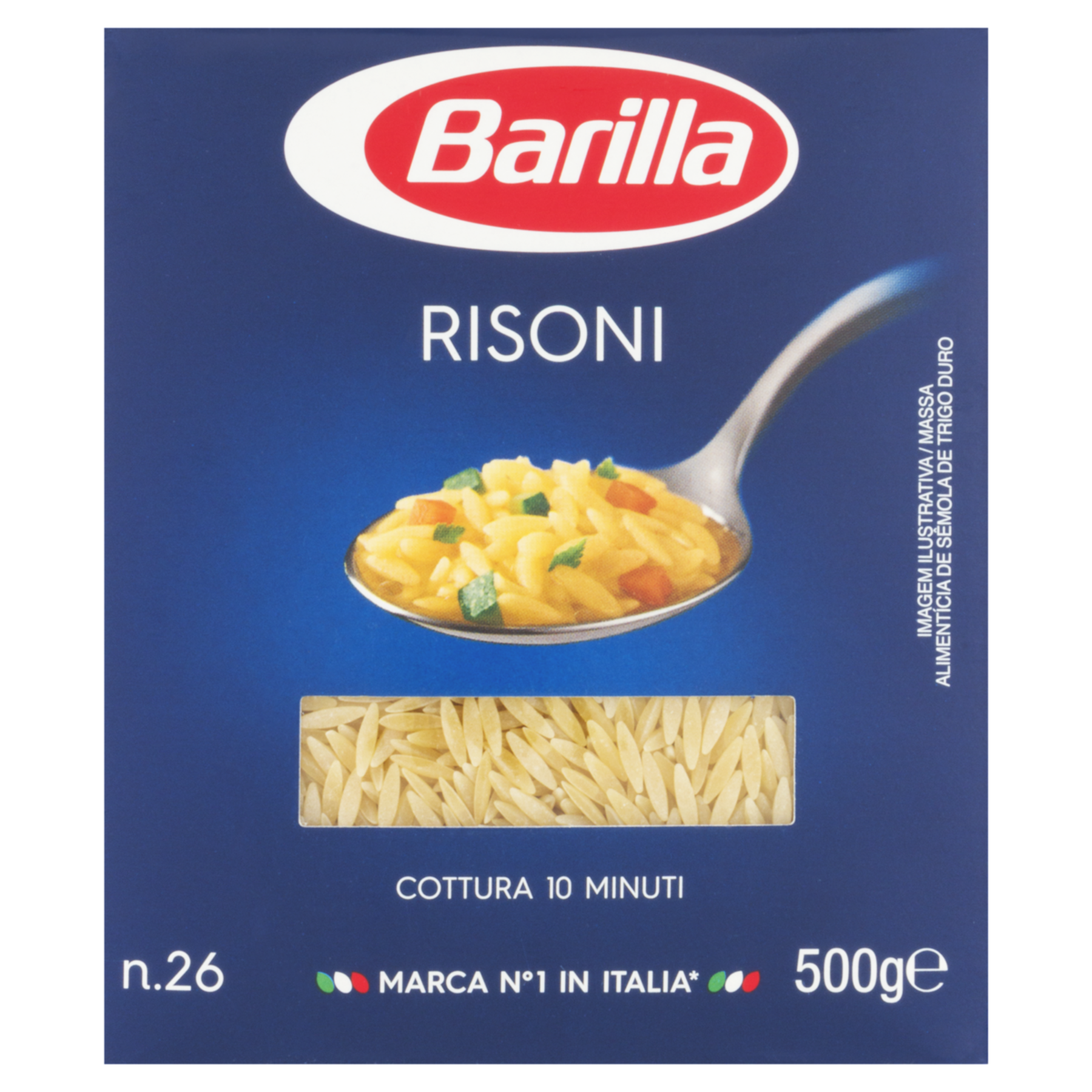 Macarrão de Sêmola Risoni 26 Barilla Caixa 500g