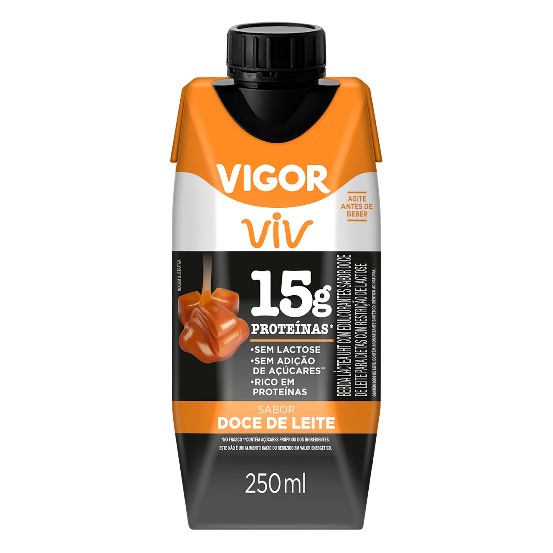 Bebida Láctea UHT Doce de Leite Viv Protein Vigor Caixa 250ml