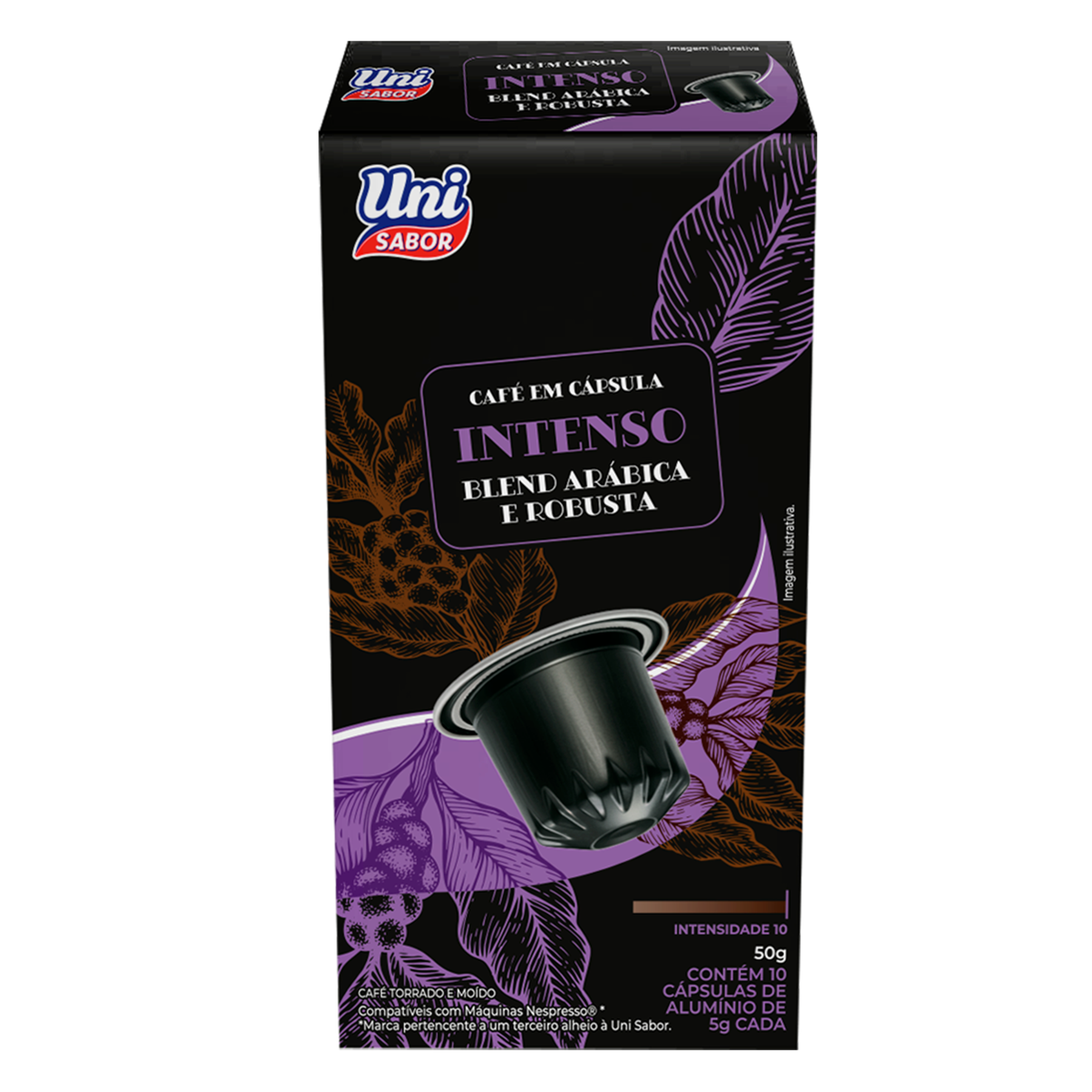 Café em Cápsula Intenso Uni Sabor 50g