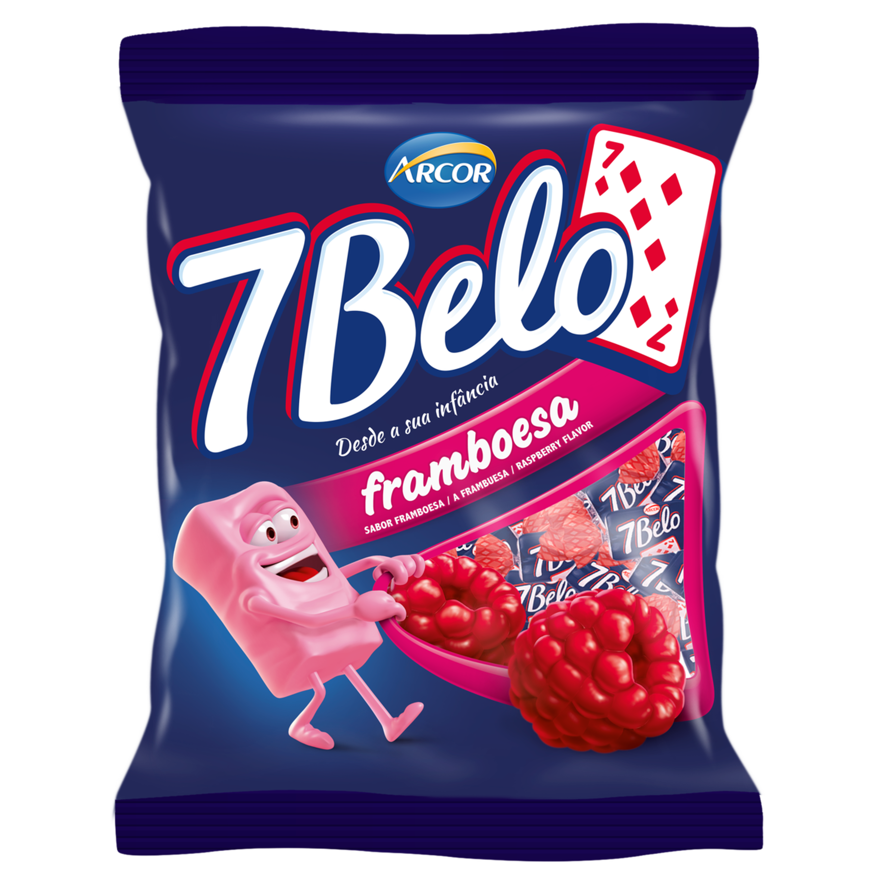 Bala Framboesa 7 Belo Pacote 100g