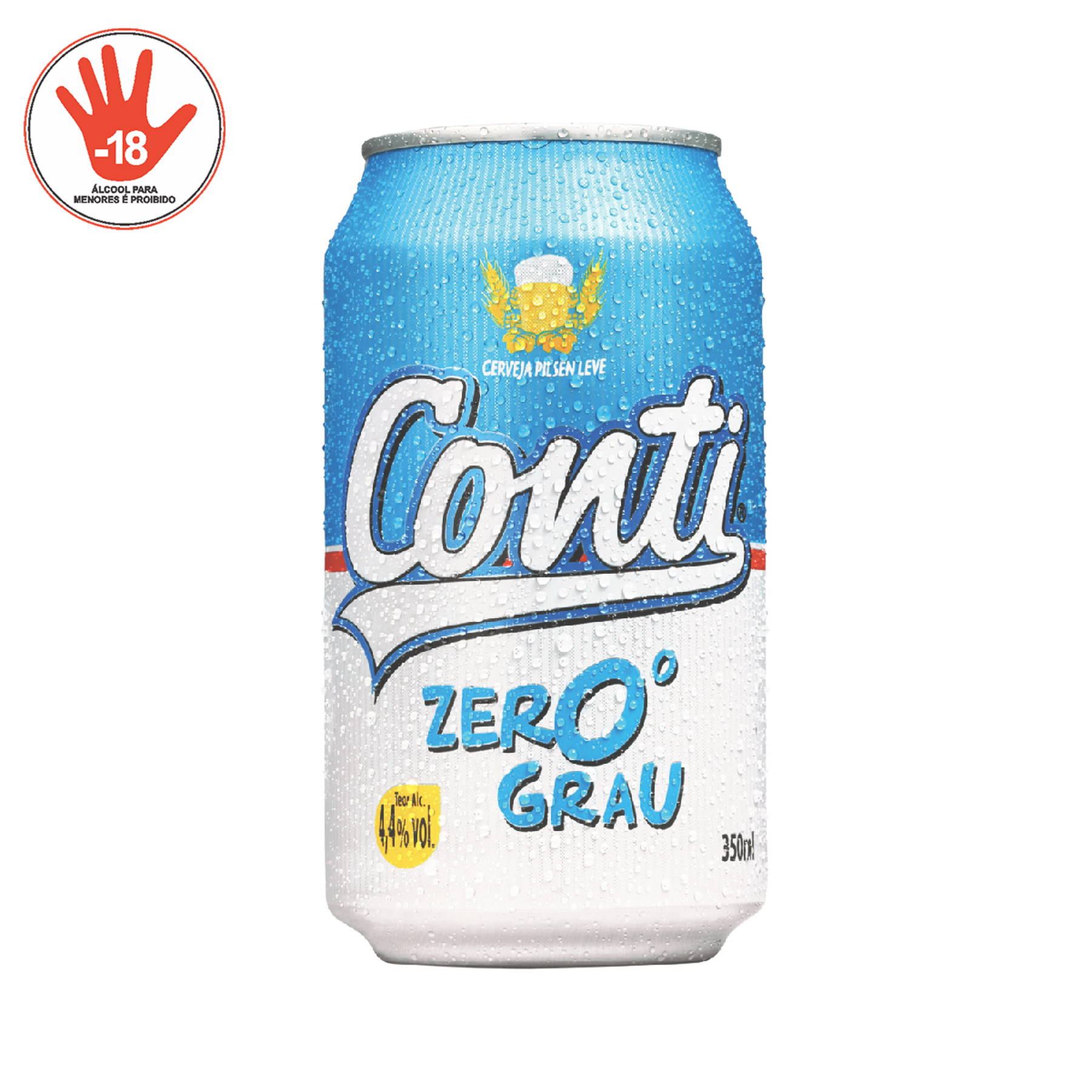 Cerveja Conti Zero Grau Lata 350ml