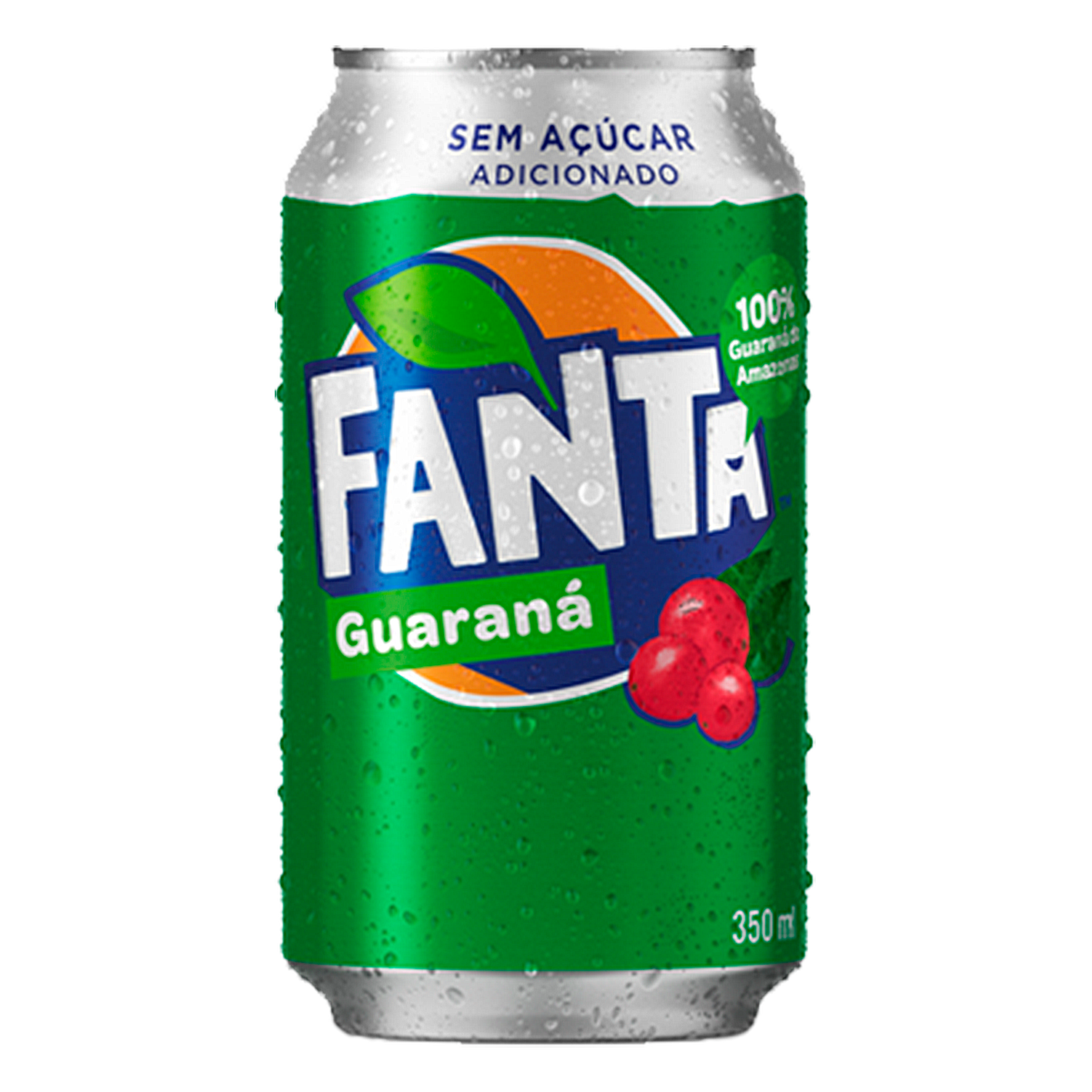 Refrigerante Guaraná Zero Adição de Açúcar Fanta Lata 350ml