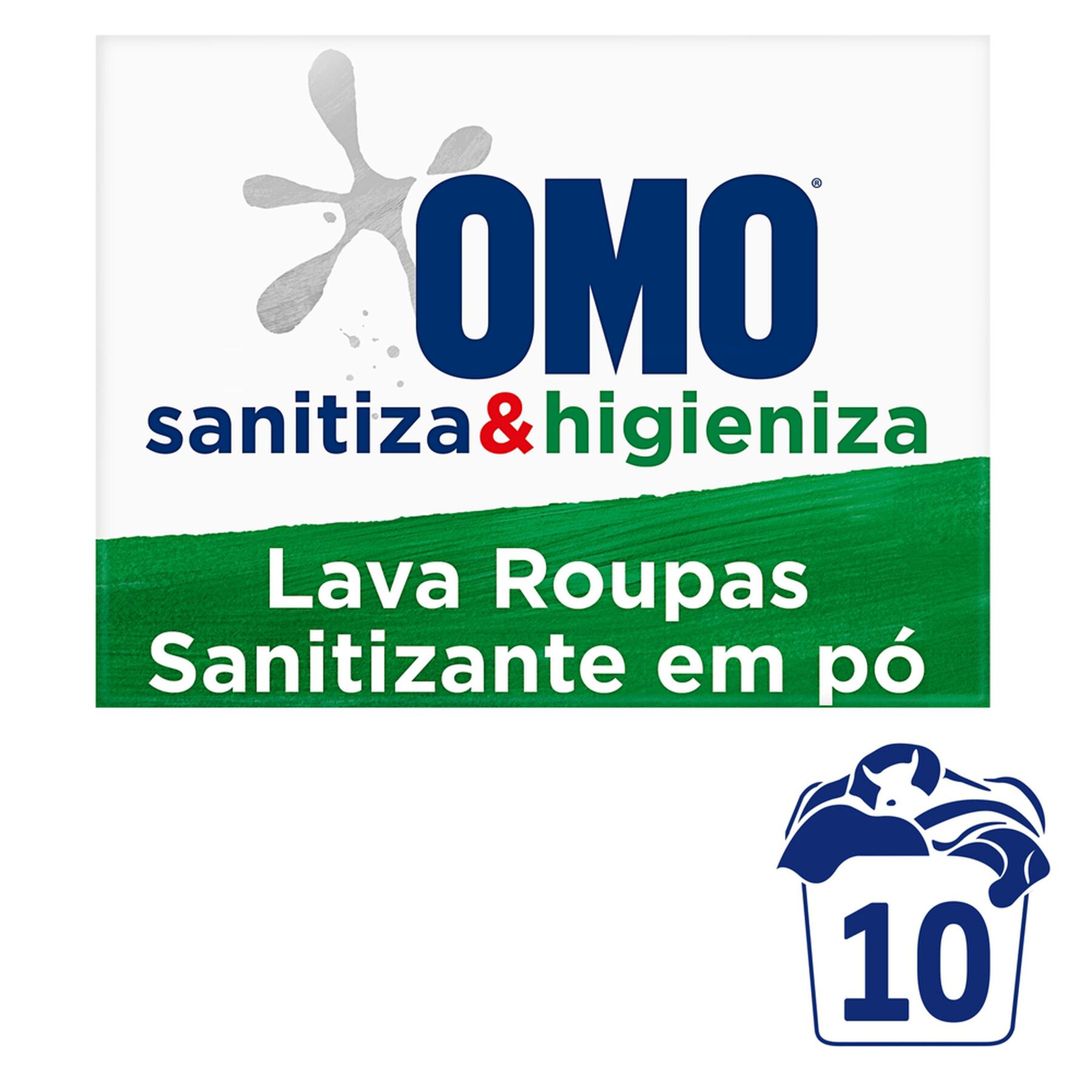 Sabão em Pó Omo Lavagem Perfeita Sanitiza e Higieniza Caixa 800g