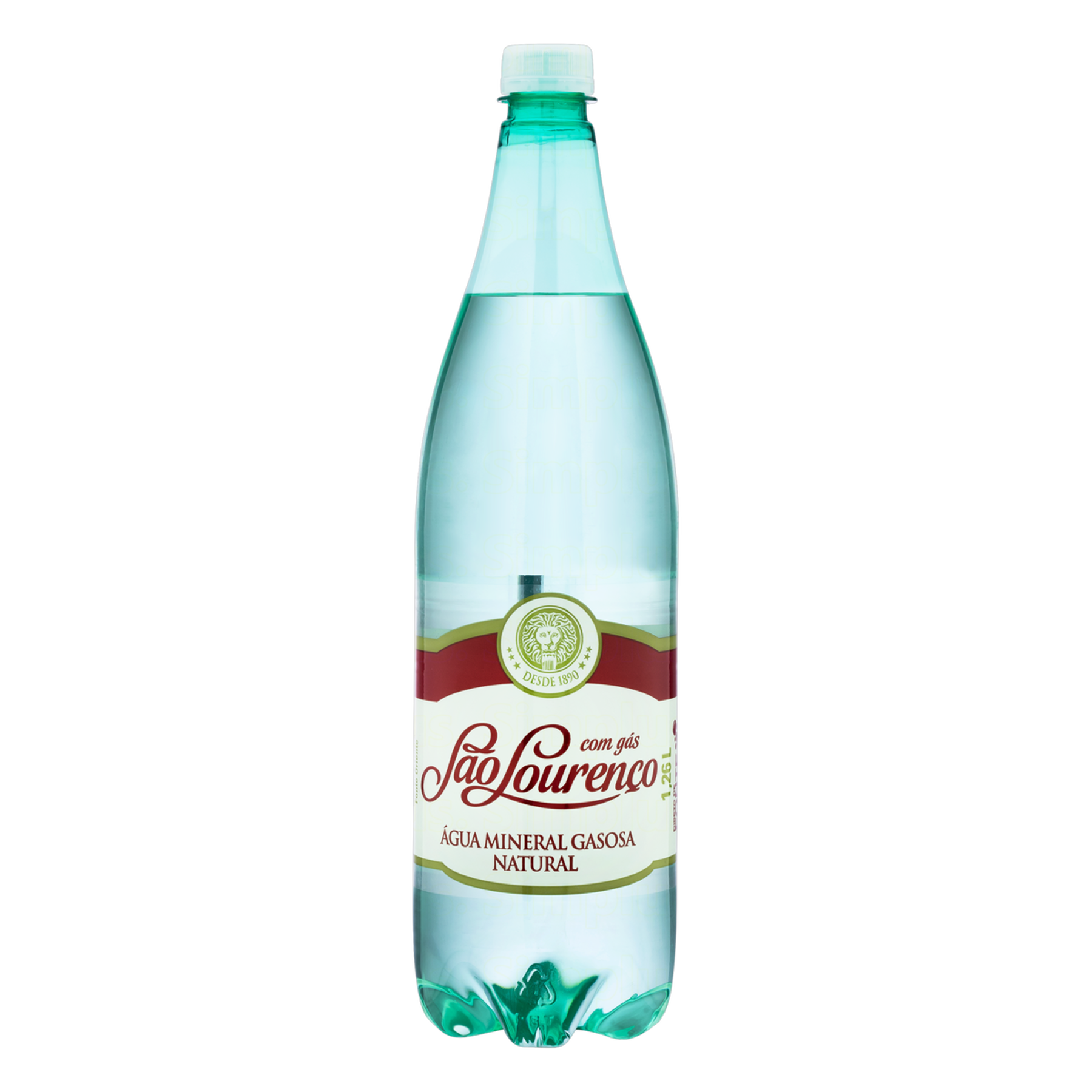 Água Mineral Natural com Gás São Lourenço Garrafa 1,26l