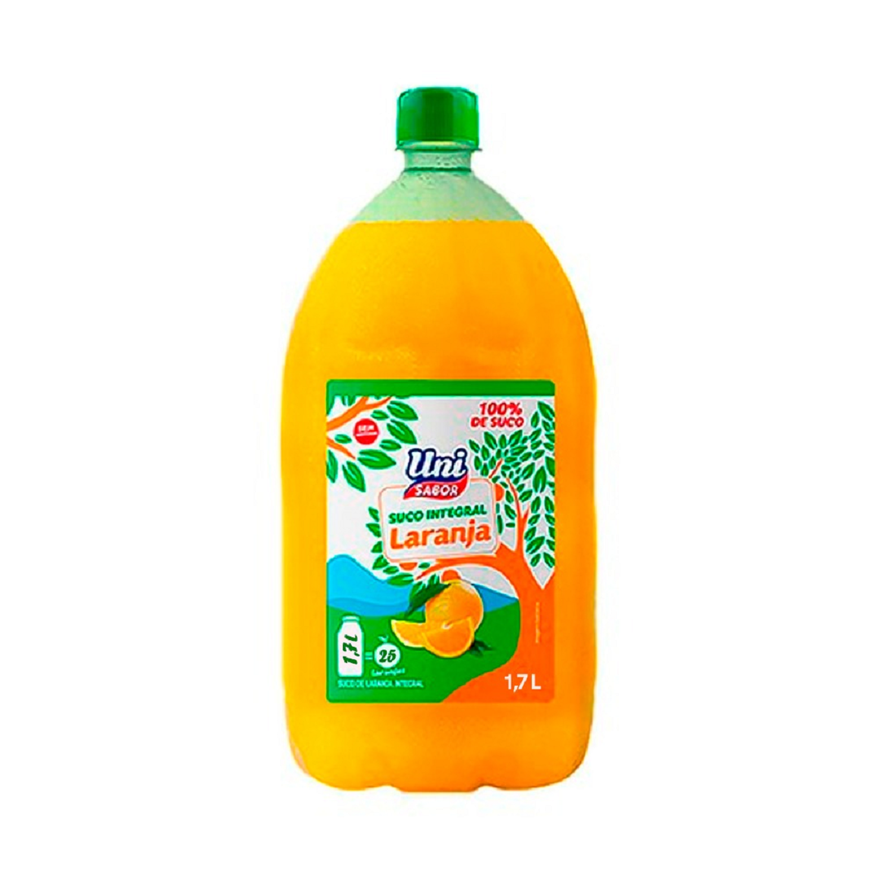 Suco Integral Laranja Uni Sabor Galão 1,7l