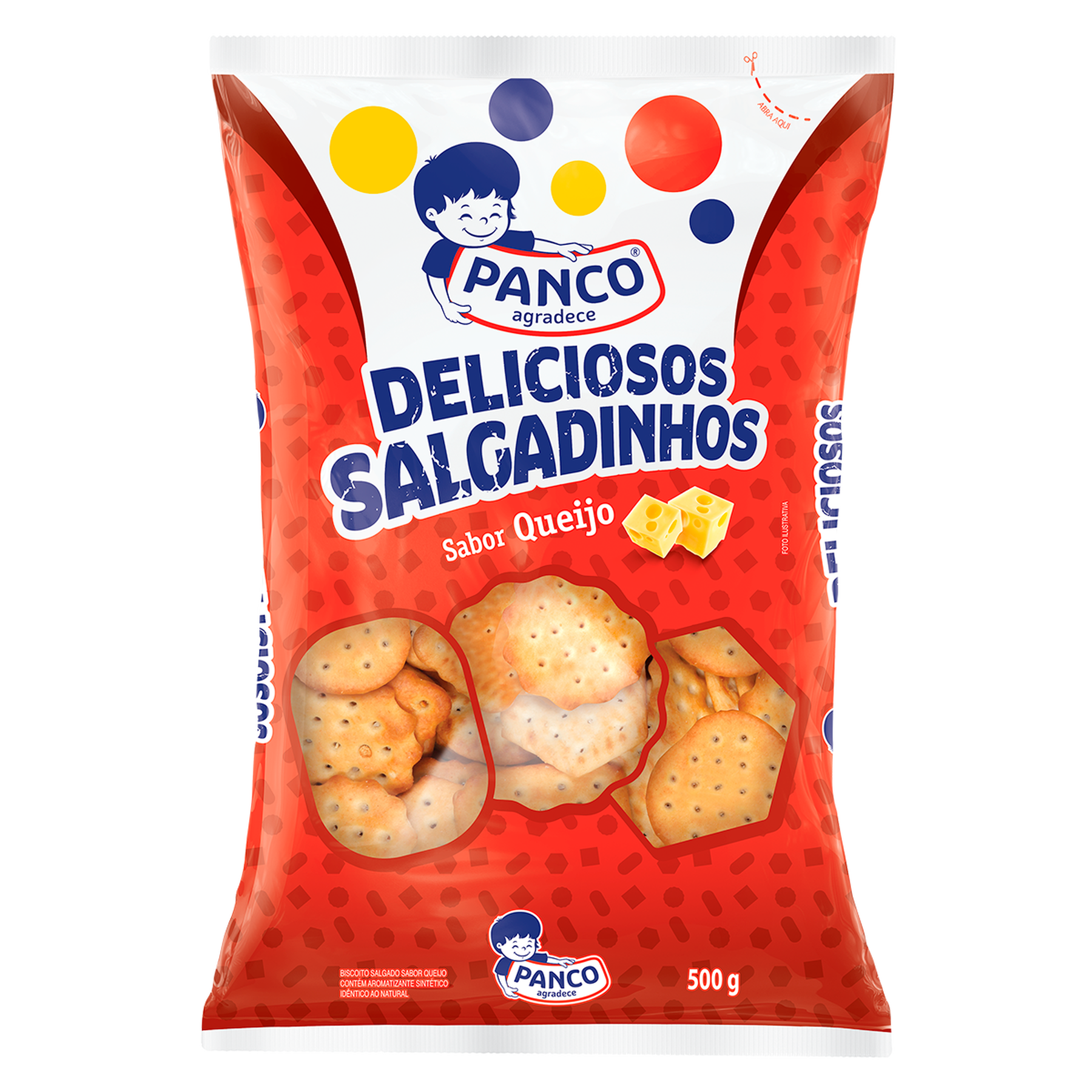 Biscoito Deliciosos Salgadinhos Queijo Panco 500g
