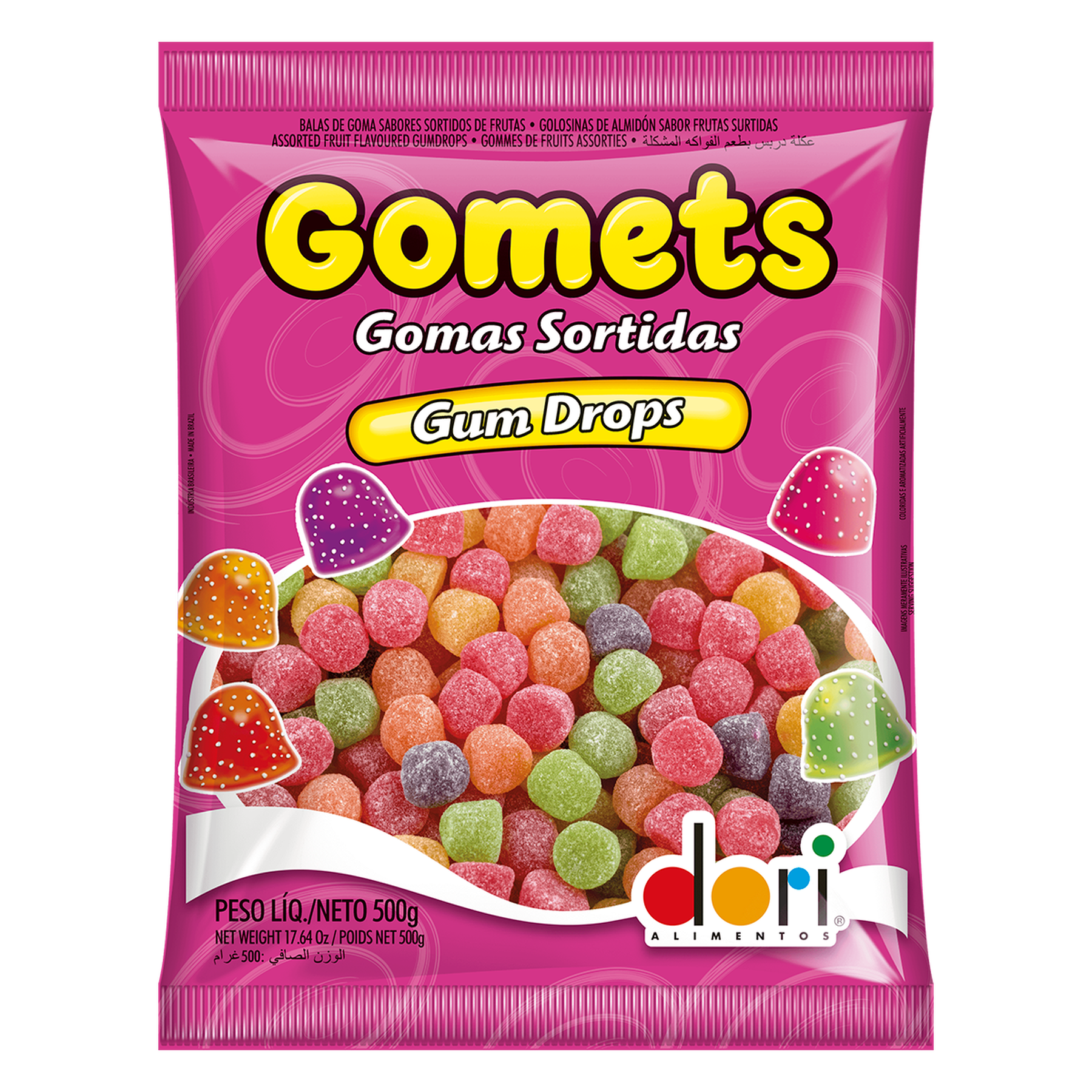 Bala de Goma Frutas Gomets Dori 500g