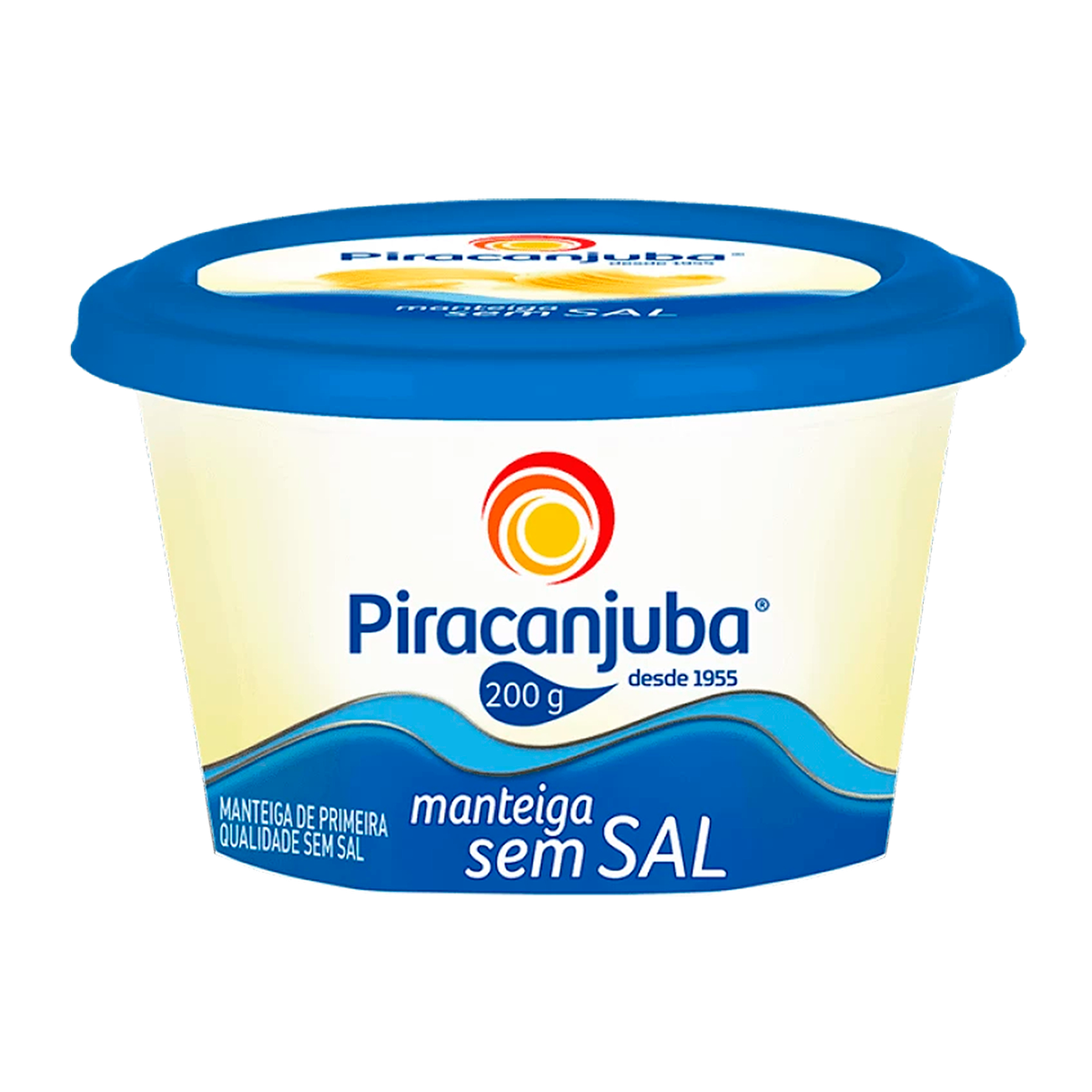 Manteiga de Primeira Qualidade sem Sal Piracanjuba Pote 200g