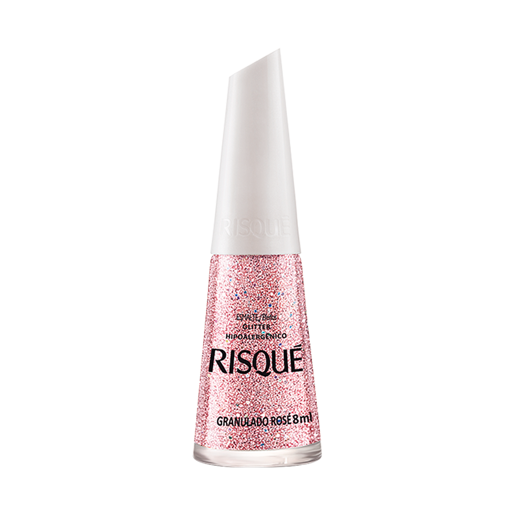 Esmalte Glitter Granulado Rosé Risqué 8ml