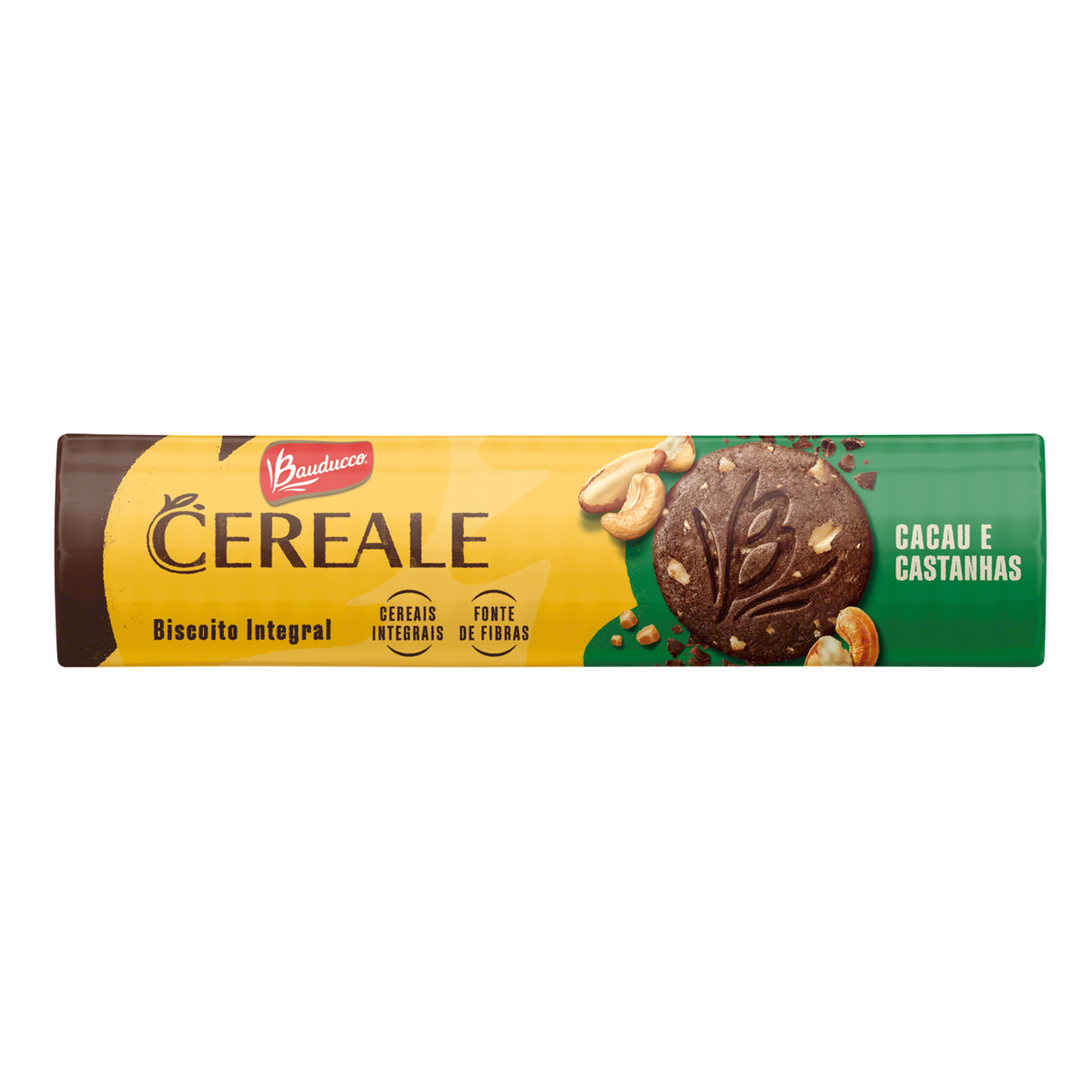 Biscoito Integral Cereale Cacau e Castanhas Bauducco Pacote 170g