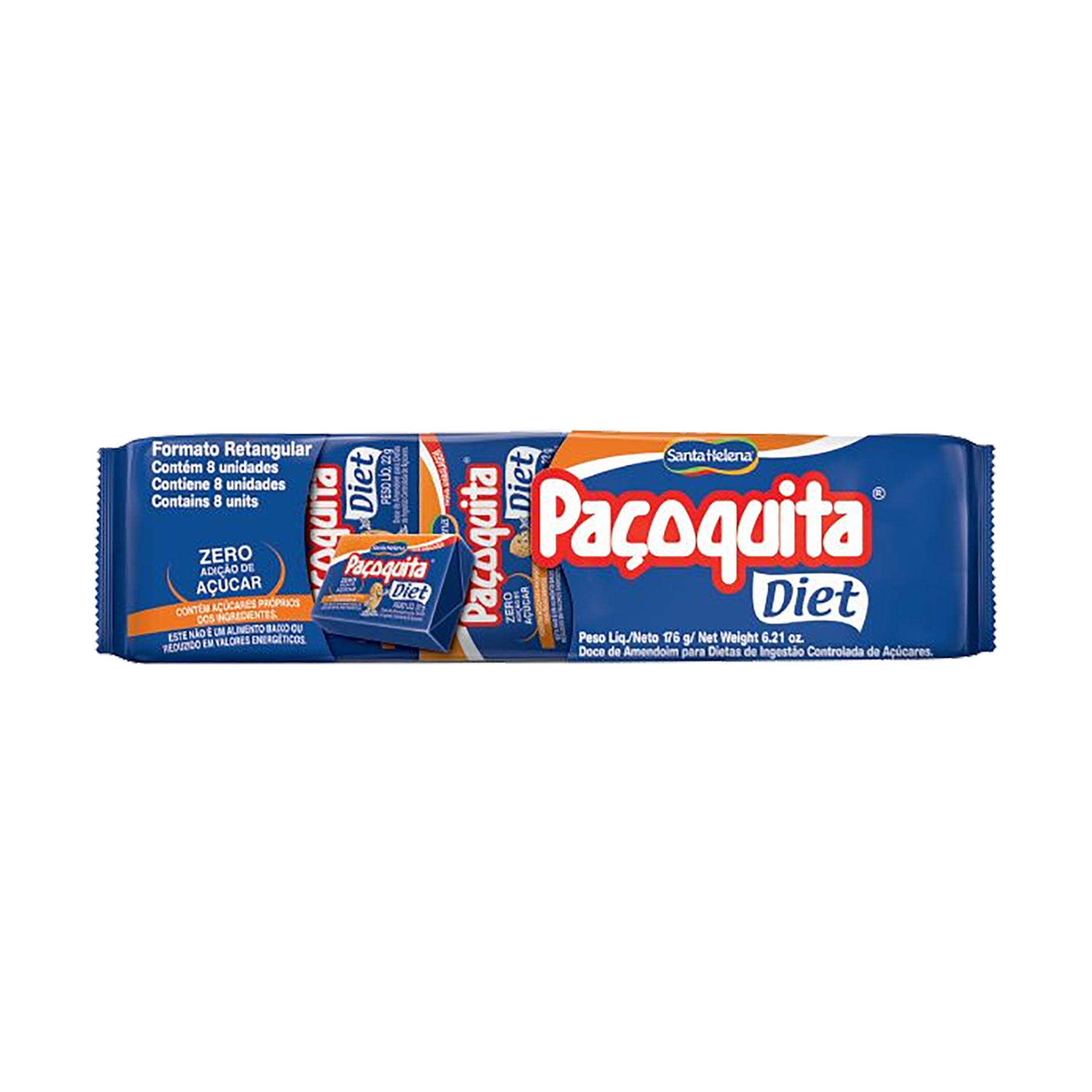 Paçoca Diet Paçoquita Santa Helena 176g