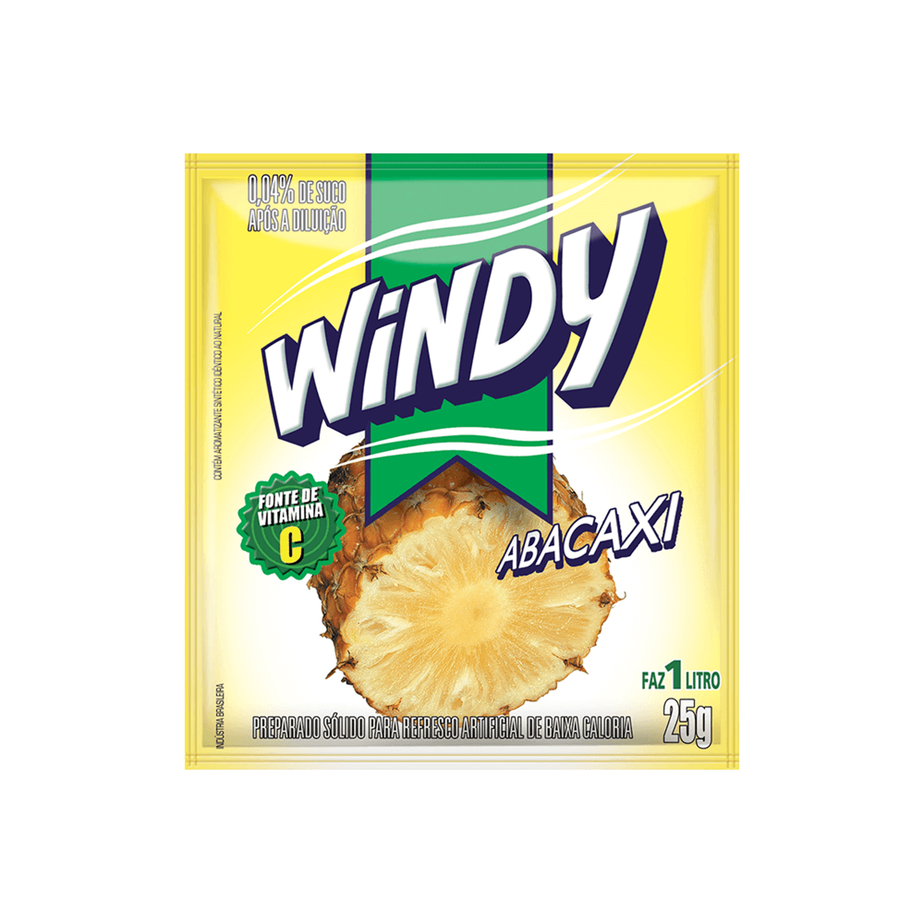 Refresco em Pó Abacaxi Windy 25g