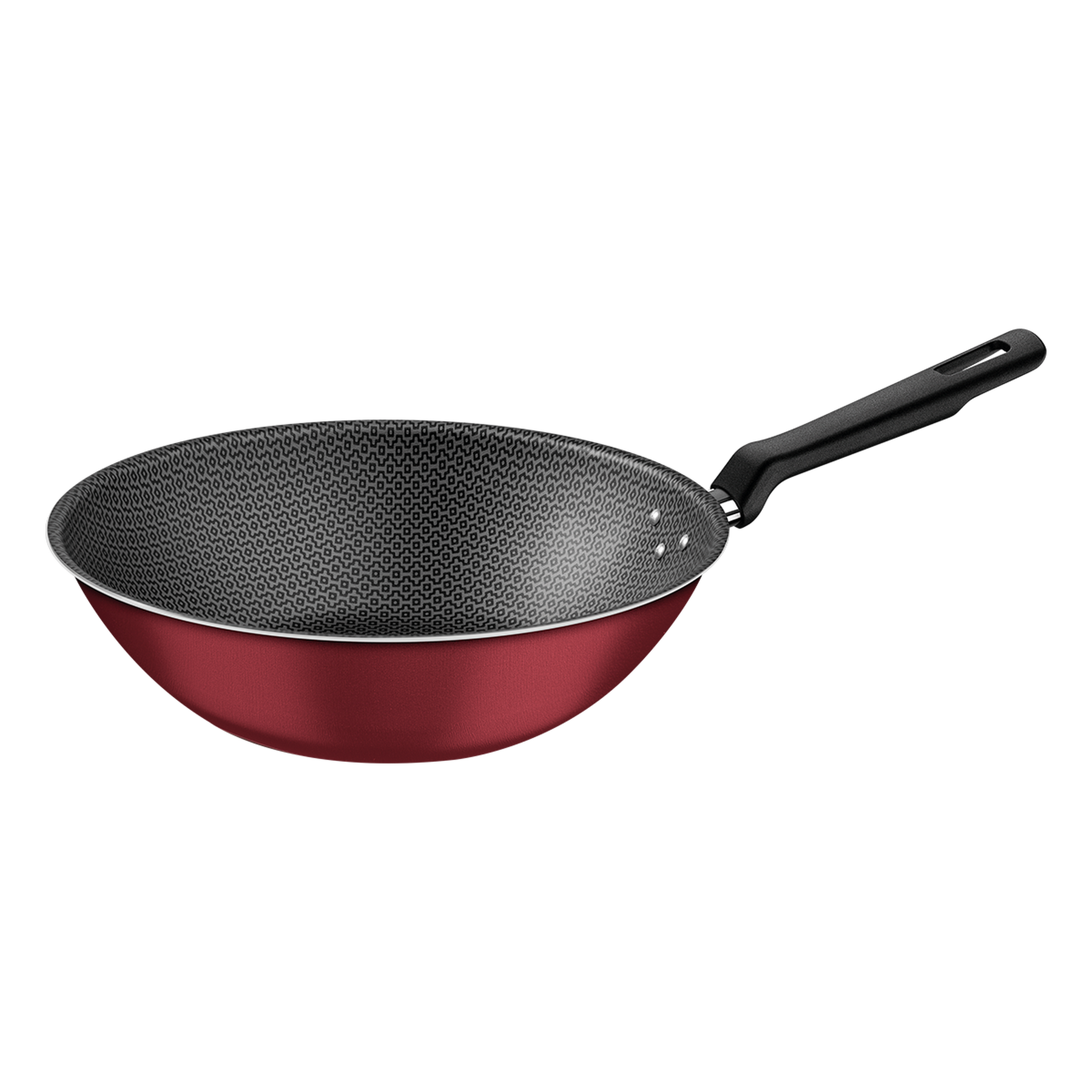 Panela Wok Loreto Vermelho Tramontina 28cm 3,6l