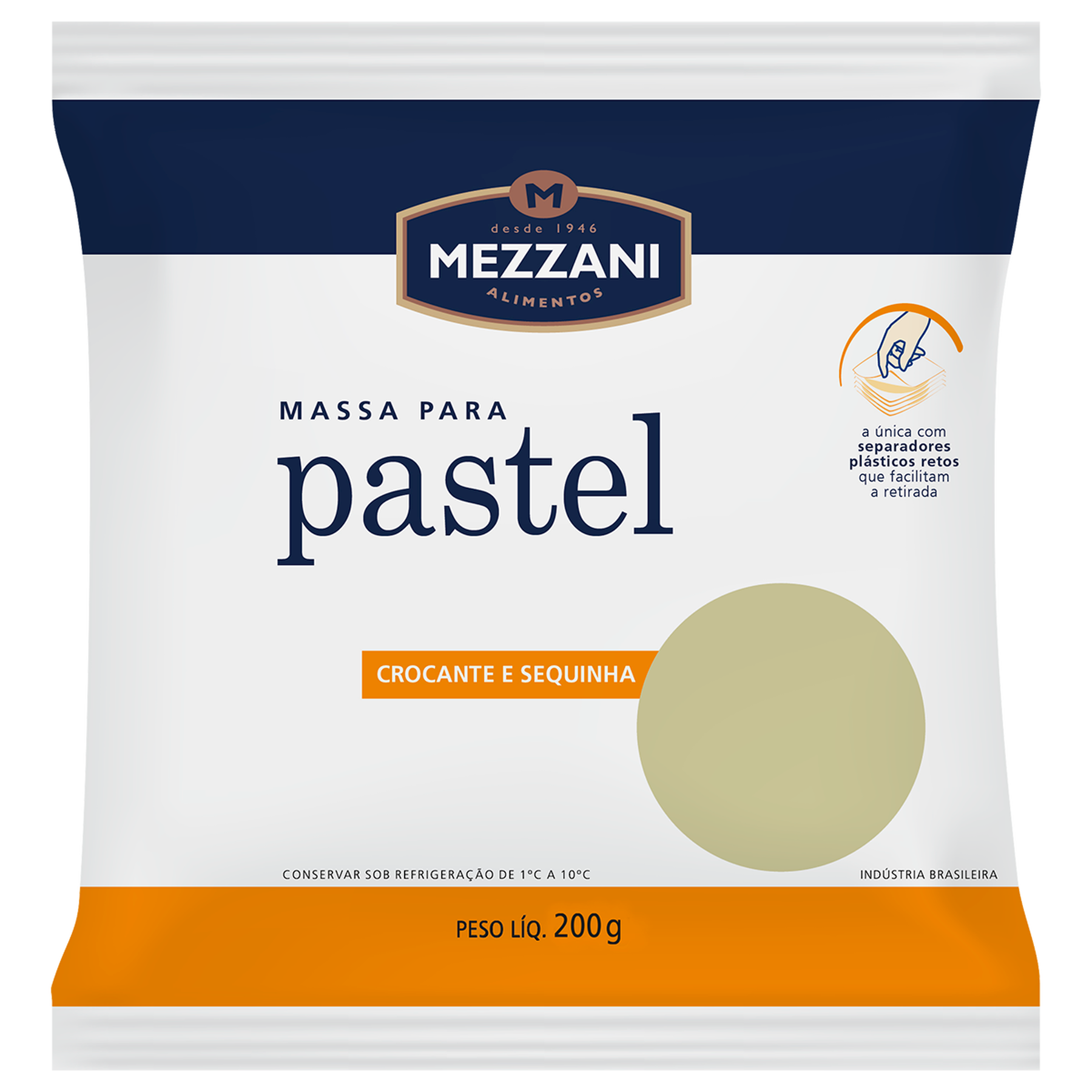 Massa para Pastel Mezzani Pacote 200g