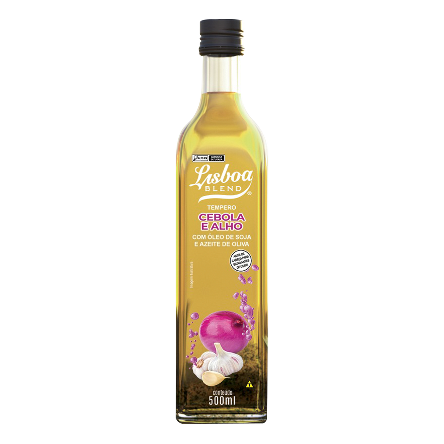 Tempero Cebola e Alho com Óleo de Soja e Azeite de Oliva Lisboa Blend 500ml