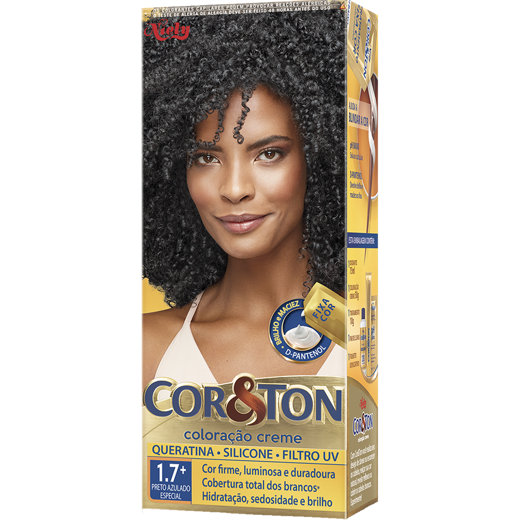 Tintura para Cabelo Preto Azulado Especial 1.7 CoreTon