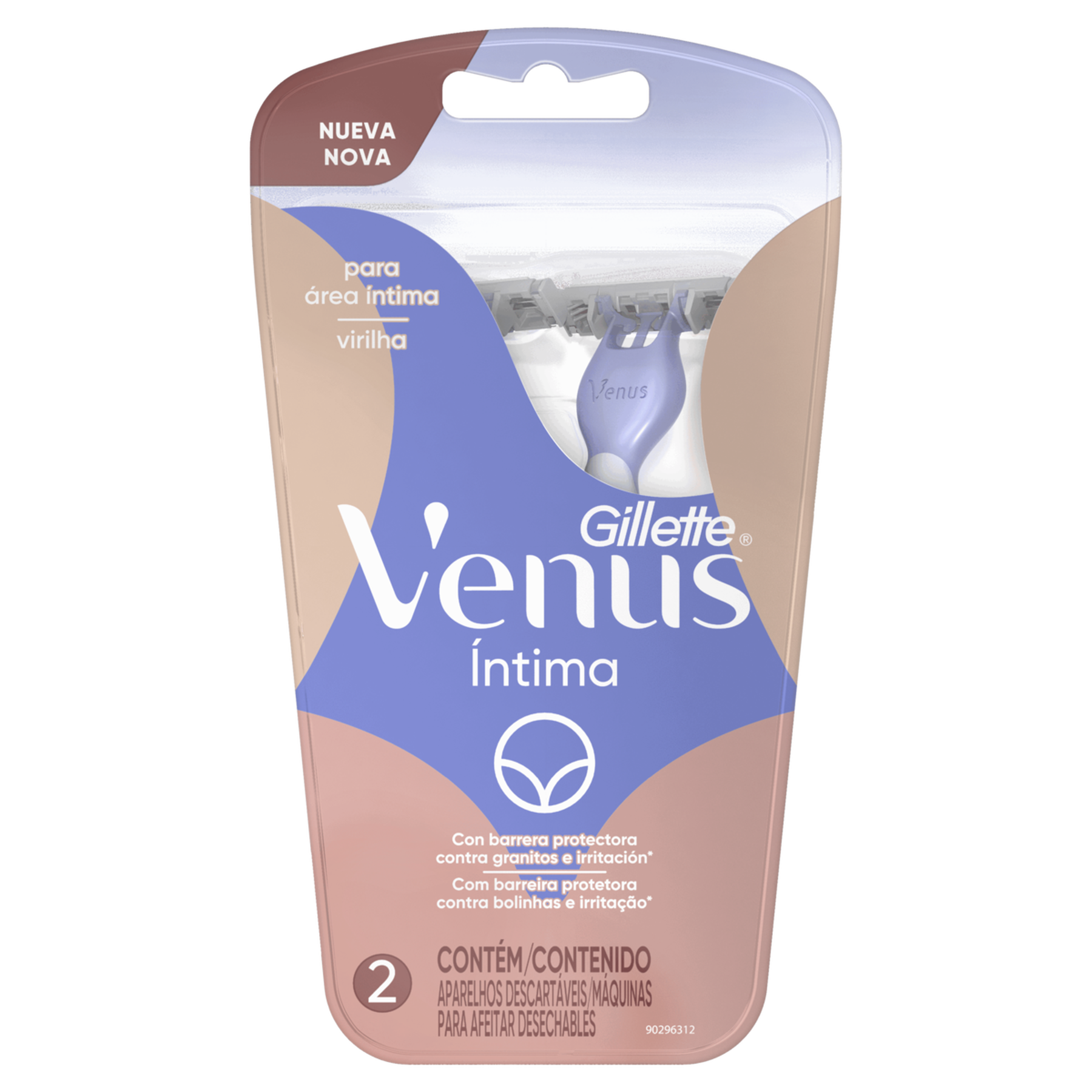 Aparelho Descartável para Depilar Venus Íntima Gillette C/2 Unidades