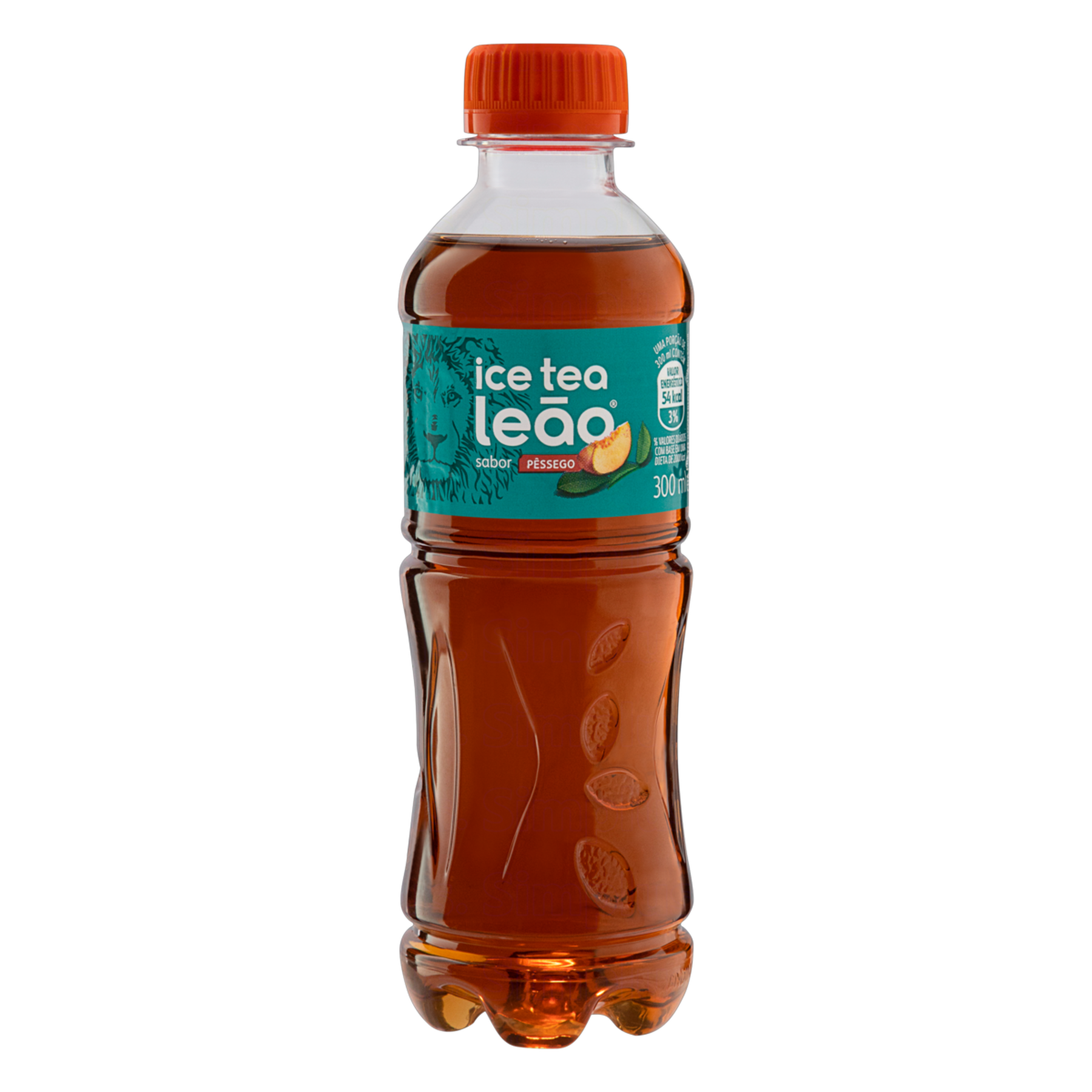 Chá Preto Ice Tea Pêssego Leão Garrafa 300ml