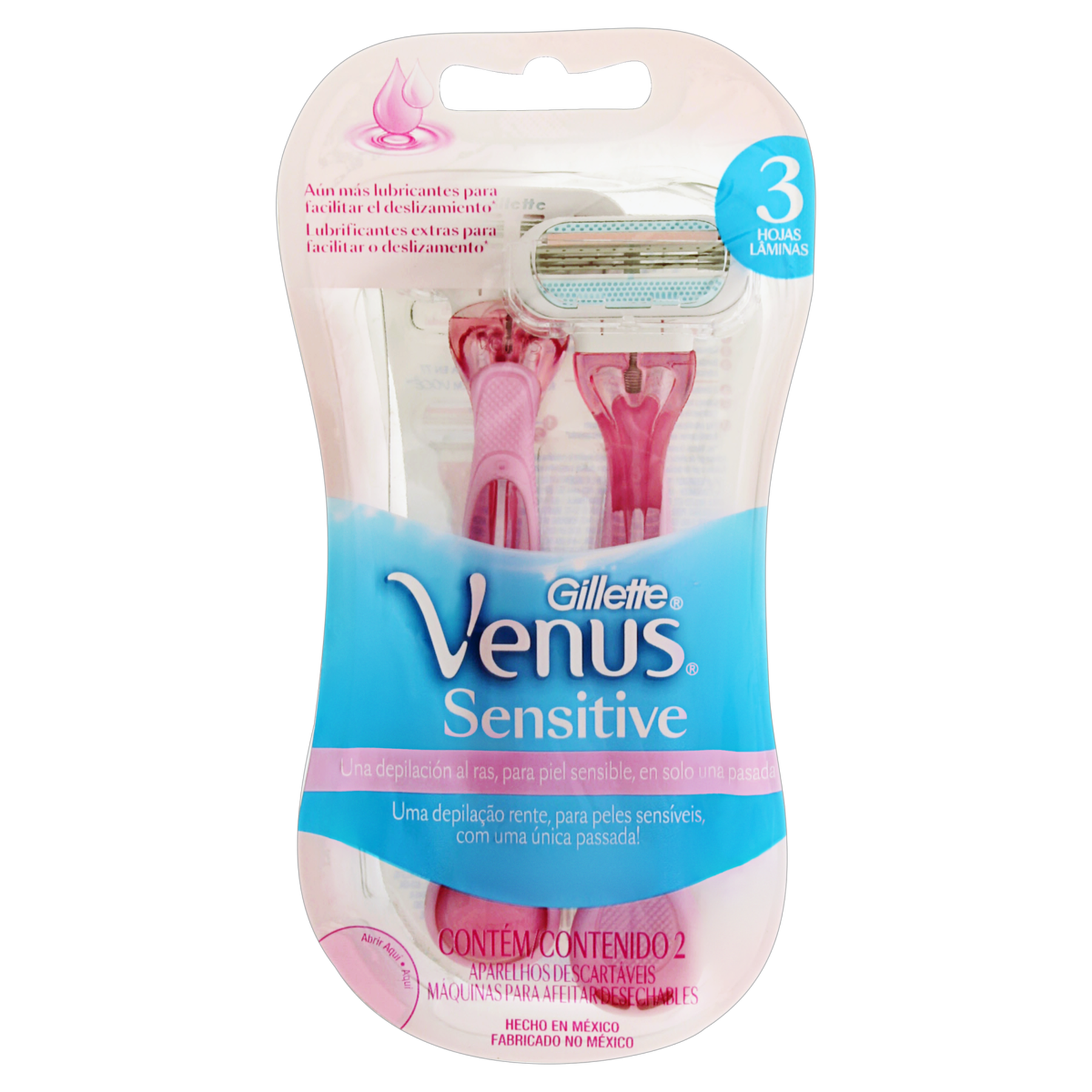 Aparelho Descartável para Depilar Gillette Venus Sensitive C/2 Unidades