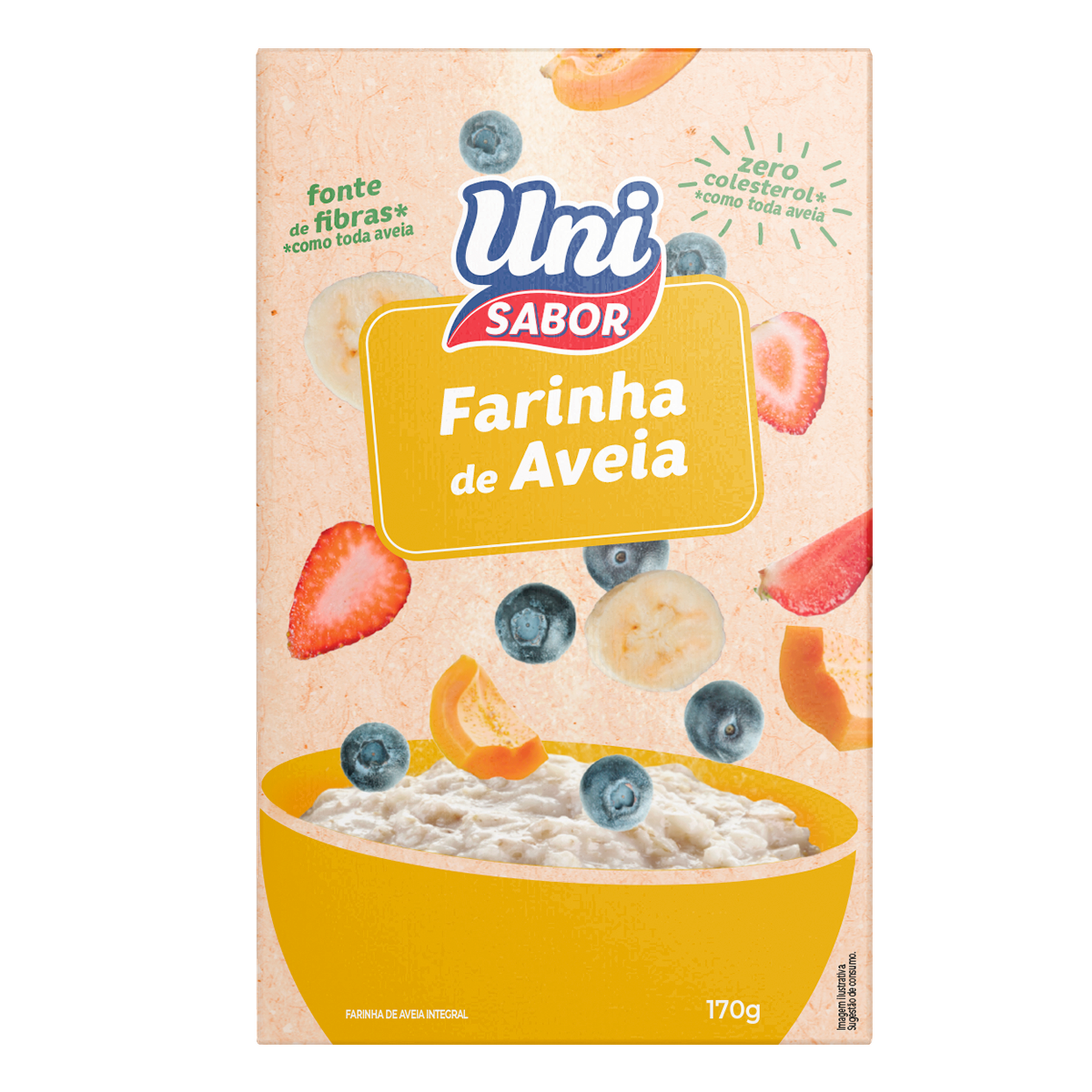 Farinha de Aveia Uni Sabor Caixa 170g