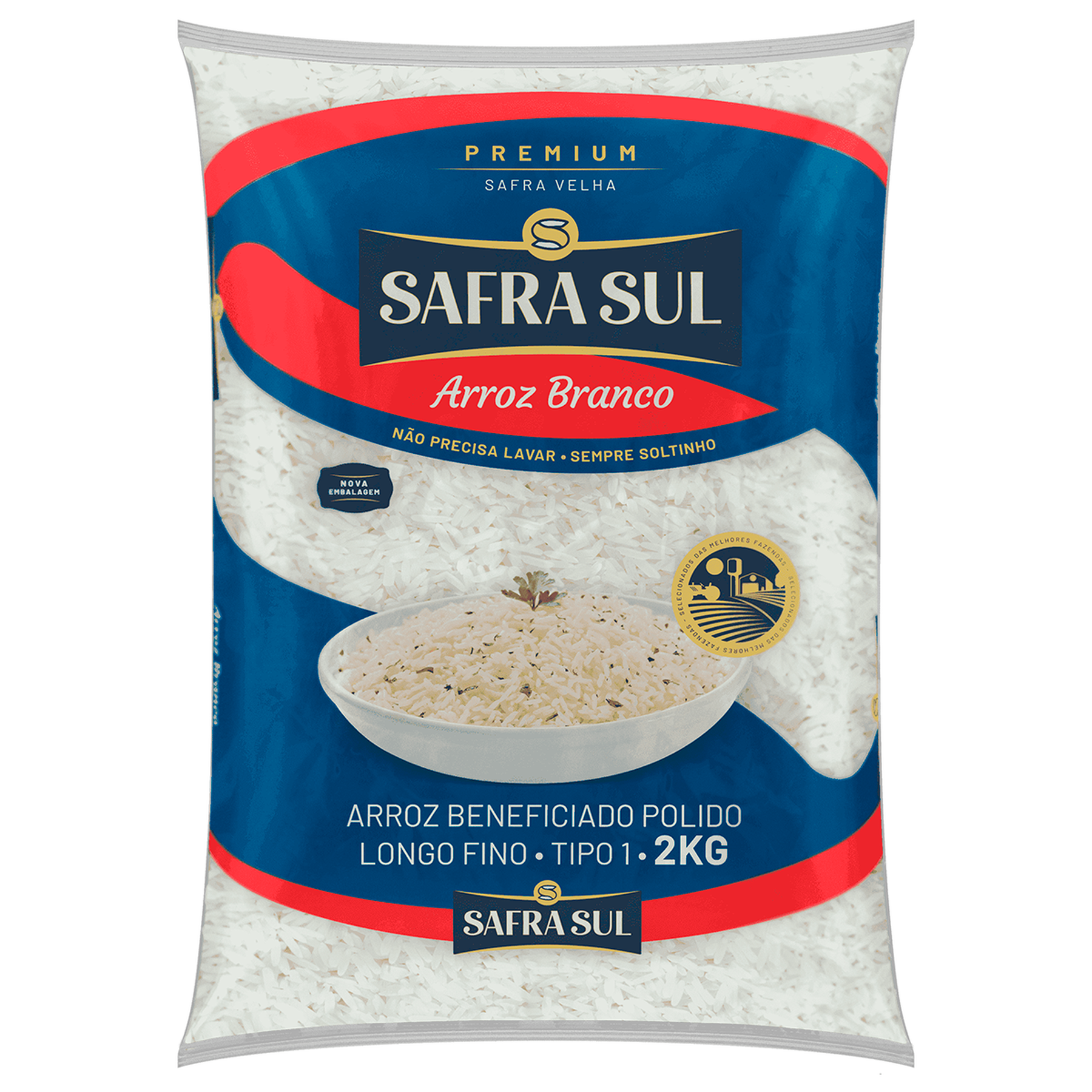 Arroz Premium Safra Sul Pacote 2kg