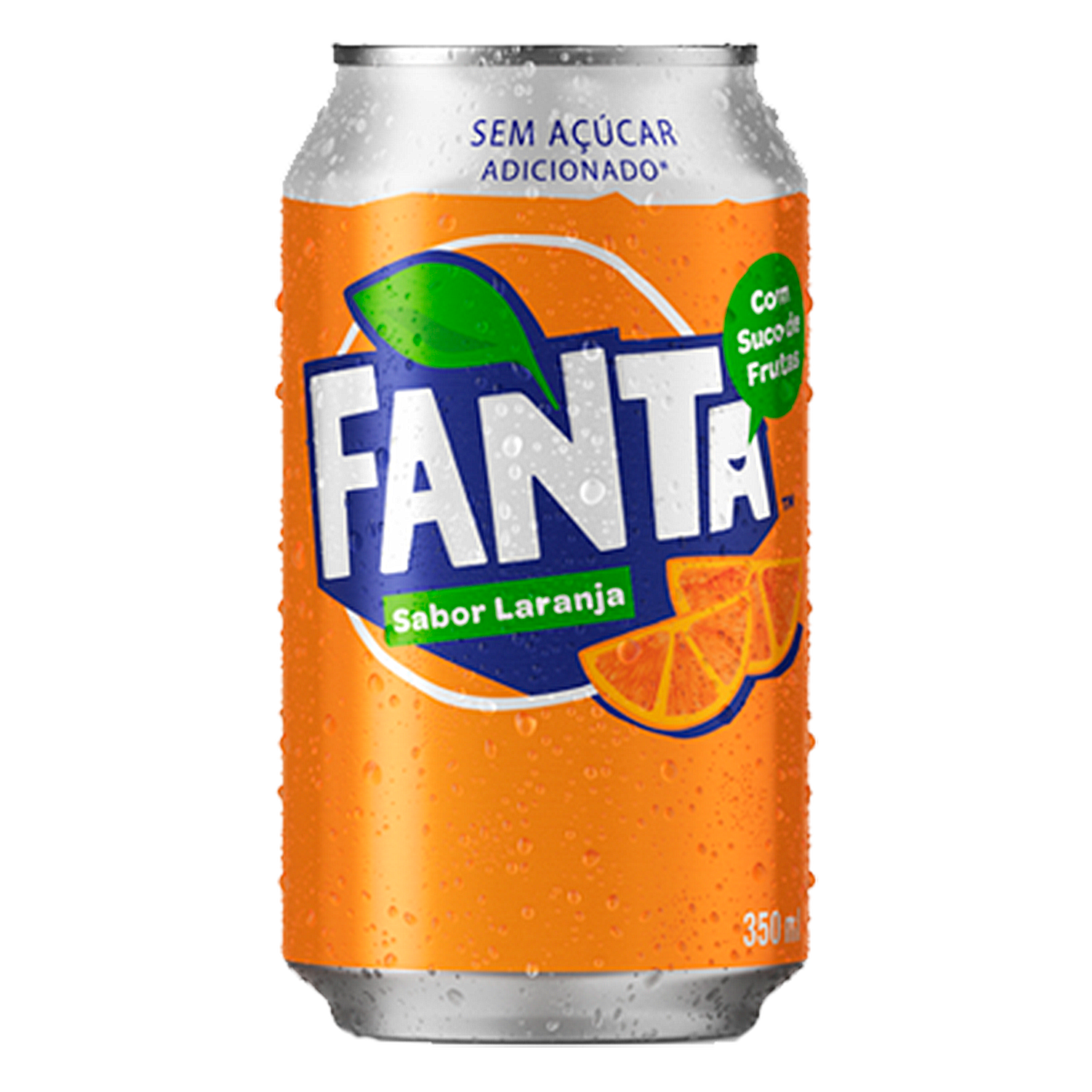 Refrigerante Laranja Fanta Zero Adição de Açúcar Lata 350ml
