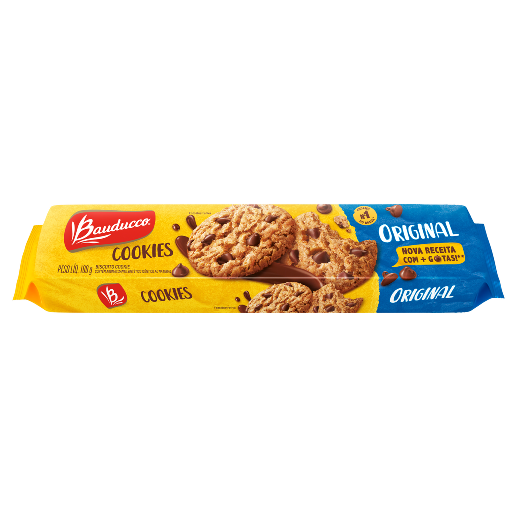 Biscoito Cookies Original Bauducco Pacote 100g