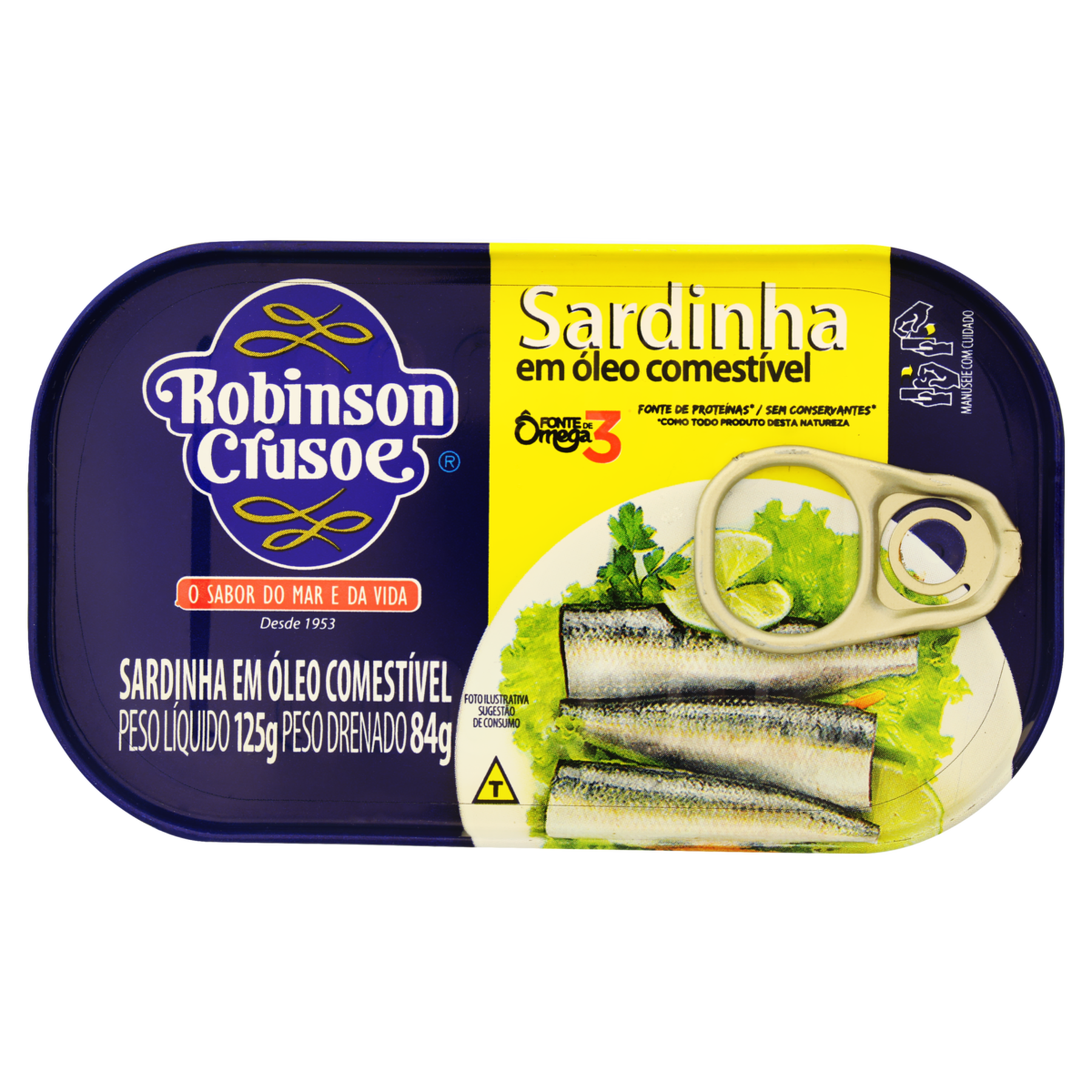 Sardinha com Óleo Robinson Crusoe Lata 84g